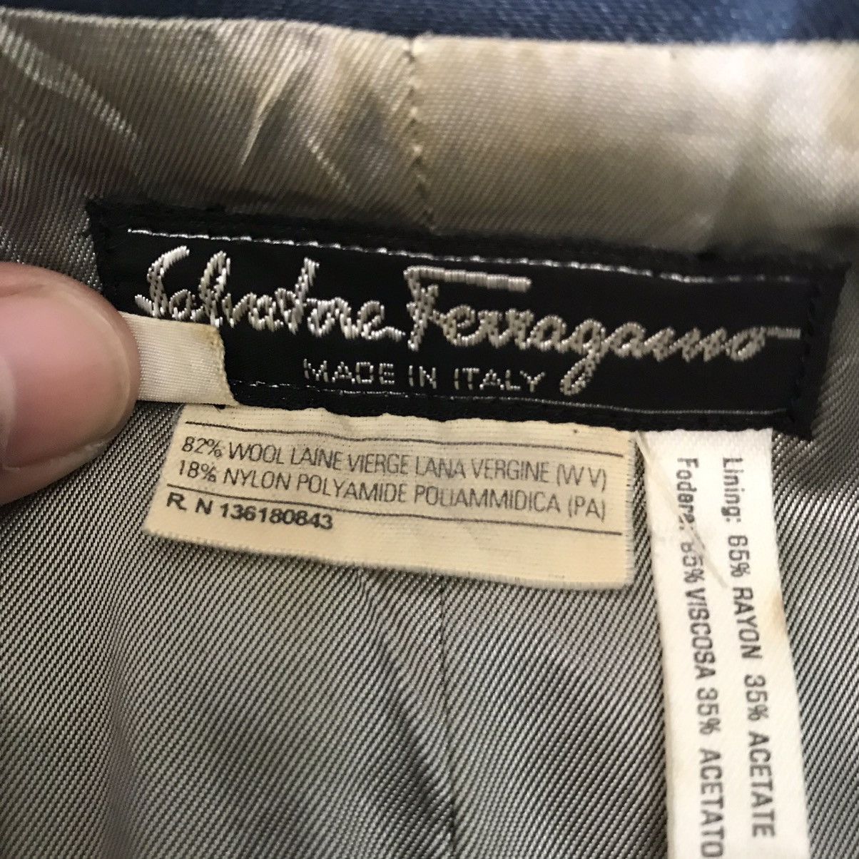 Salvatore Ferragamo Salvatore Ferragamo Wool & Nylon Jacket Coat Made in Italy Size S / US 4 / IT 40 - 20 Thumbnail