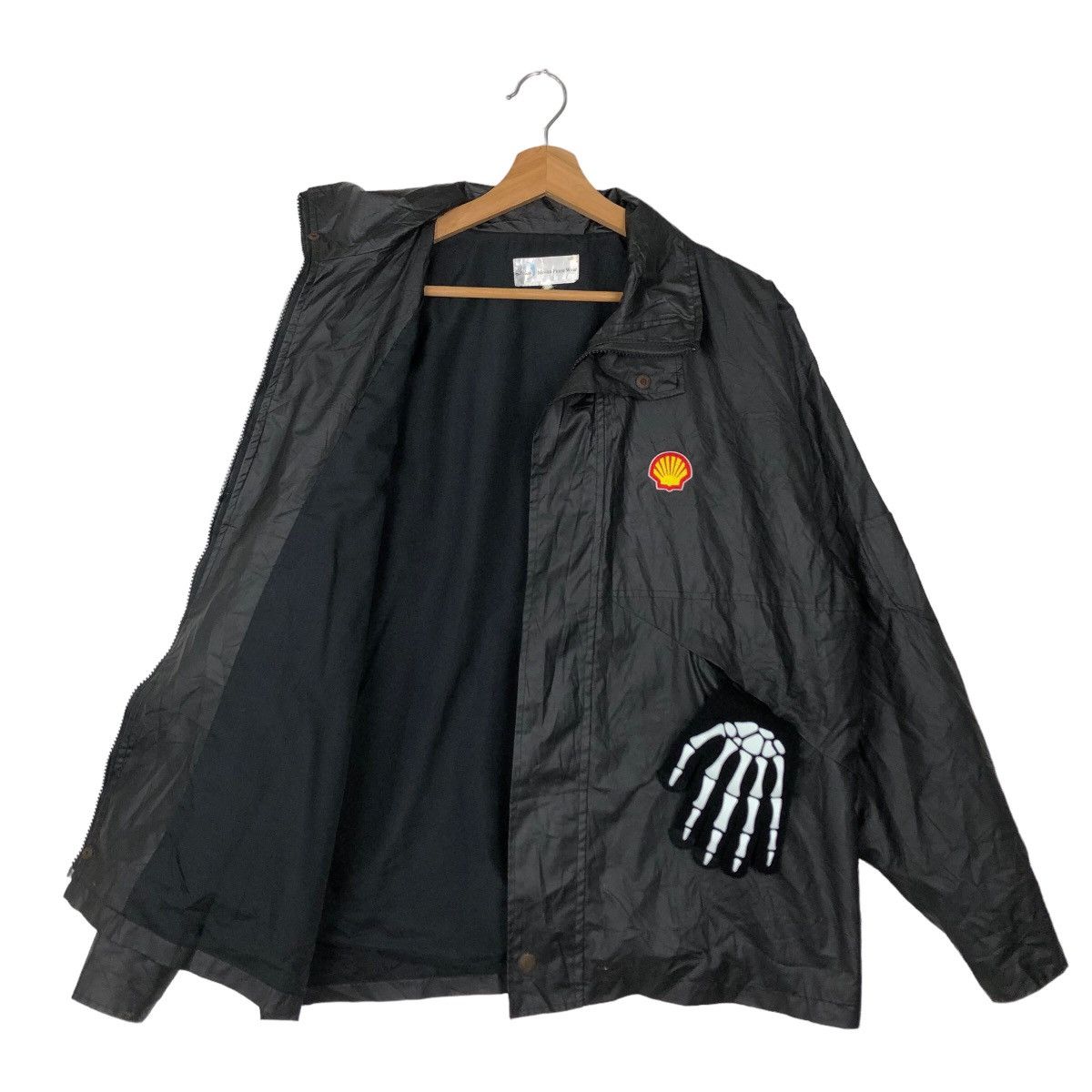 Japanese Brand VINTAGE SOFT LEATHER SURVIVAL JACKET SHELL BIG LOGO Size US M / EU 48-50 / 2 - 8 Thumbnail