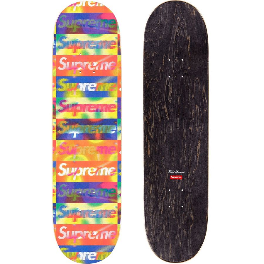 Supreme Distorted Logo Skateboard Deck - Yellow 8.375" x 32.125" Size ONE SIZE - 5 Thumbnail