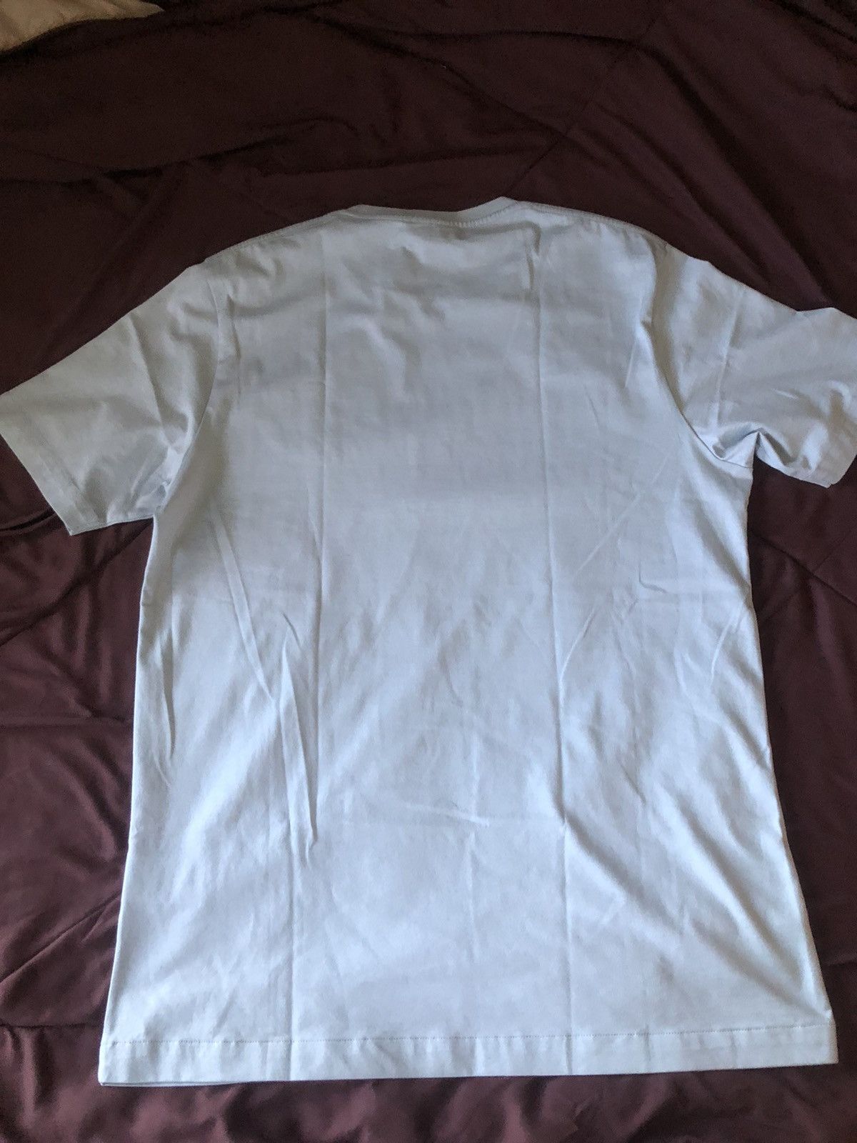 Alfred Dunhill CLASSIC COTTON T-SHIRT - Grey Blue Tee Size US M / EU 48-50 / 2 - 2 Thumbnail