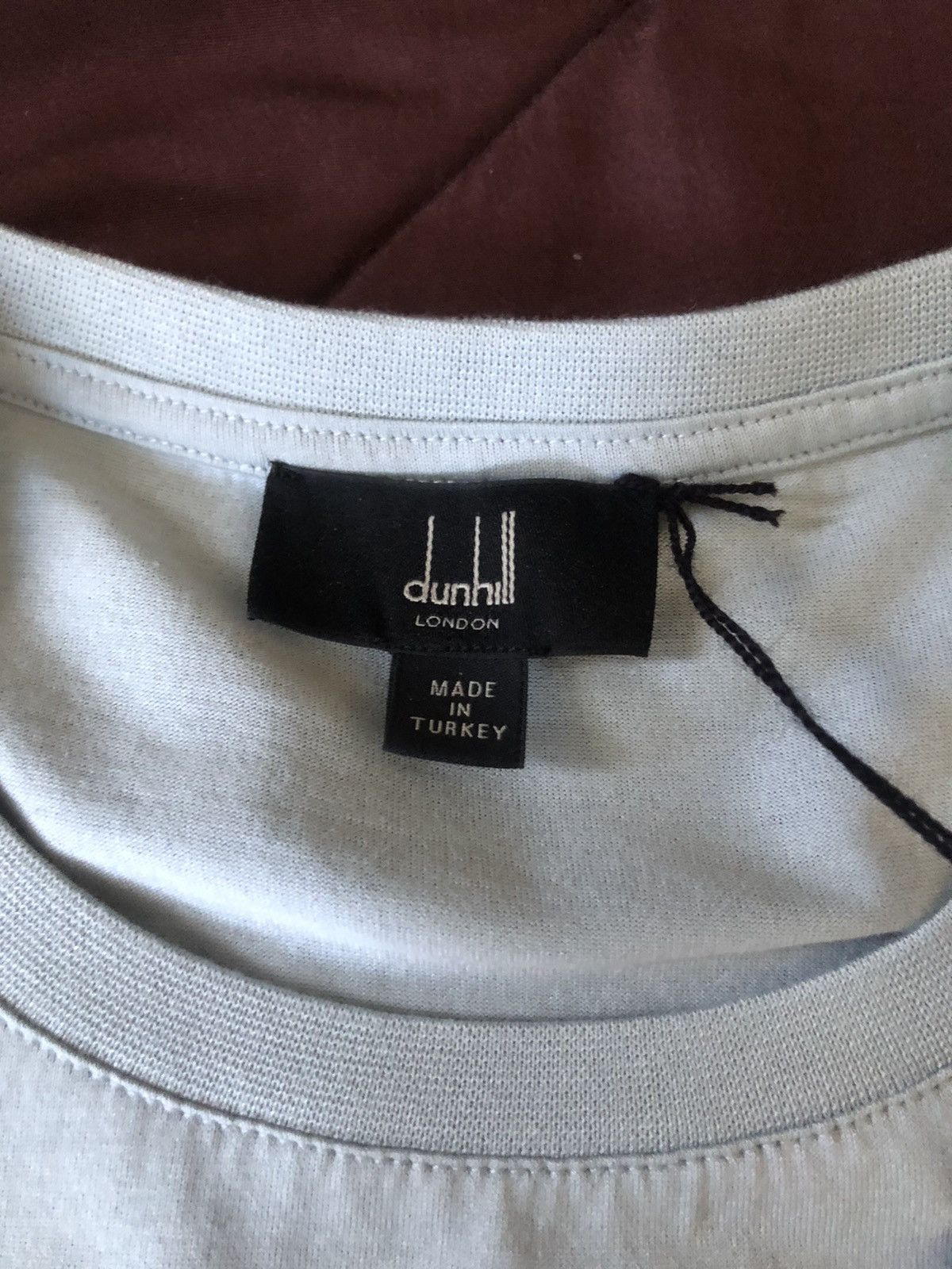 Alfred Dunhill CLASSIC COTTON T-SHIRT - Grey Blue Tee Size US M / EU 48-50 / 2 - 3 Thumbnail
