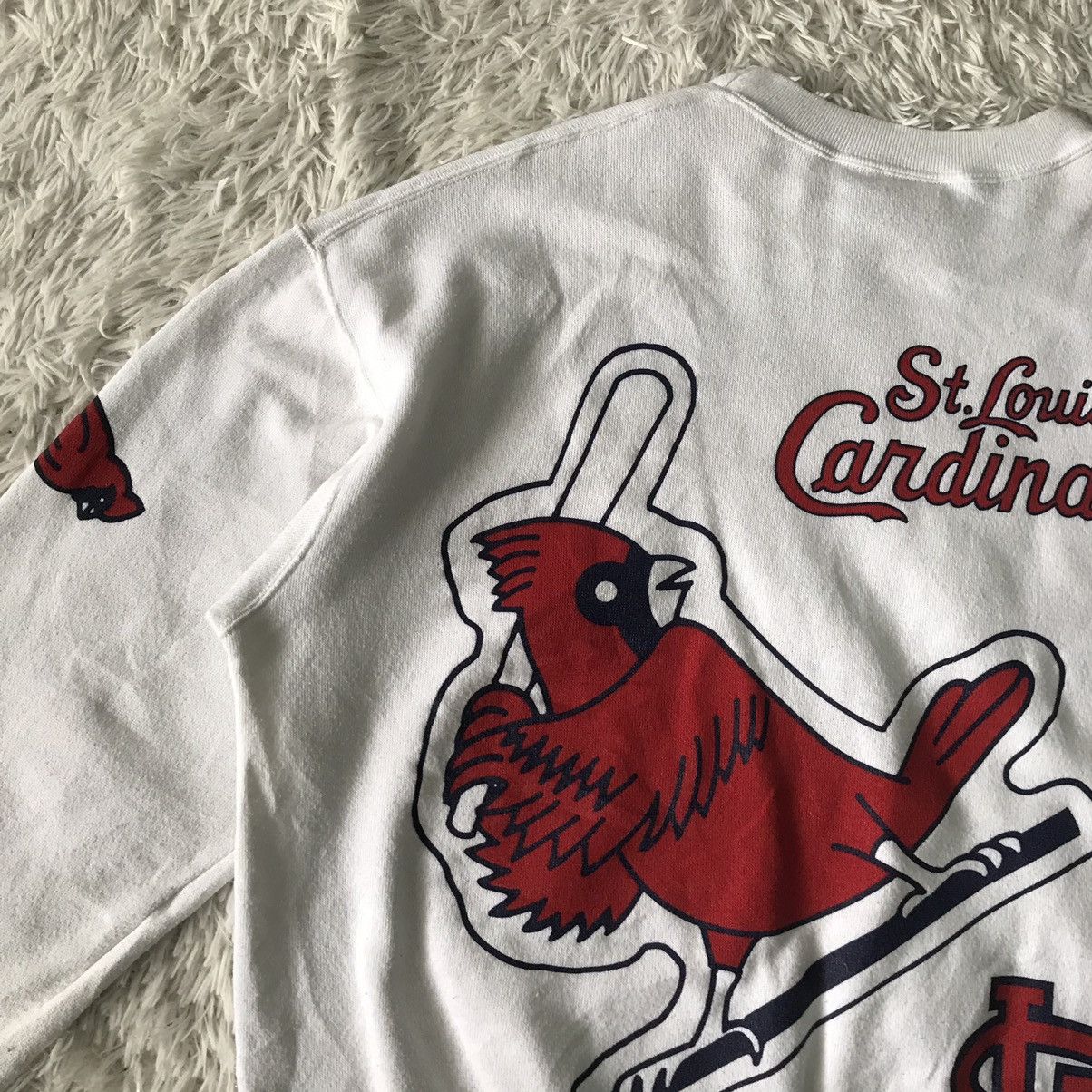 Majestic Vtg MLB Majestic Print St.Louis Cardinals Sweatshirt Size US XL / EU 56 / 4 - 17 Thumbnail