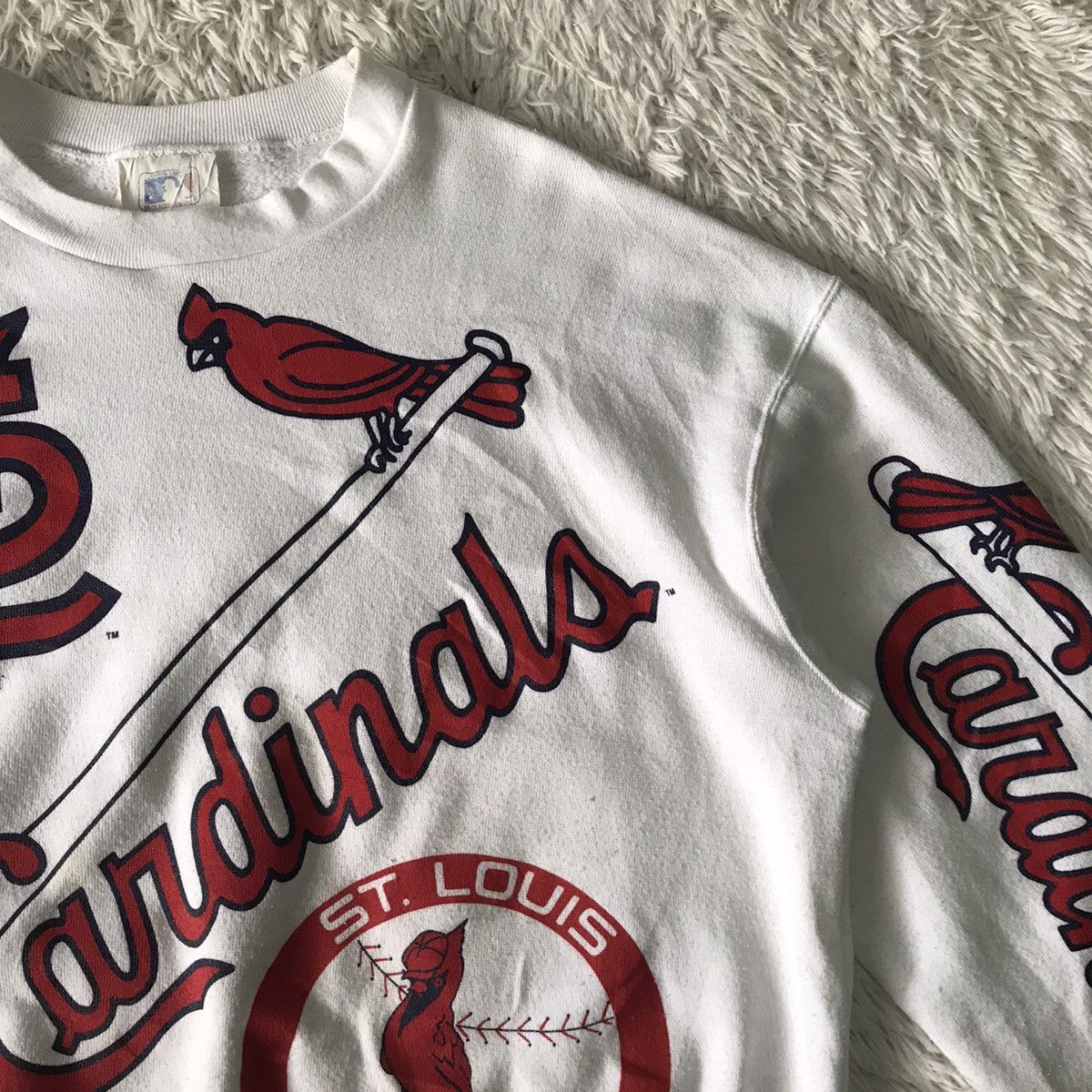 Majestic Vtg MLB Majestic Print St.Louis Cardinals Sweatshirt Size US XL / EU 56 / 4 - 6 Thumbnail