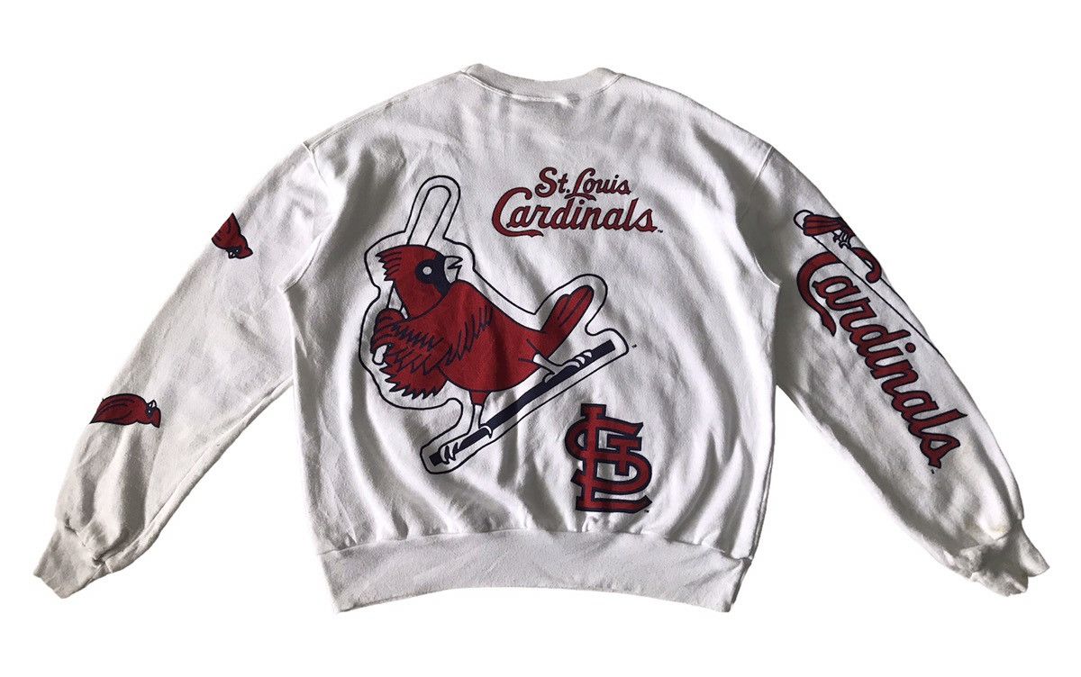 Majestic Vtg MLB Majestic Print St.Louis Cardinals Sweatshirt Size US XL / EU 56 / 4 - 2 Thumbnail