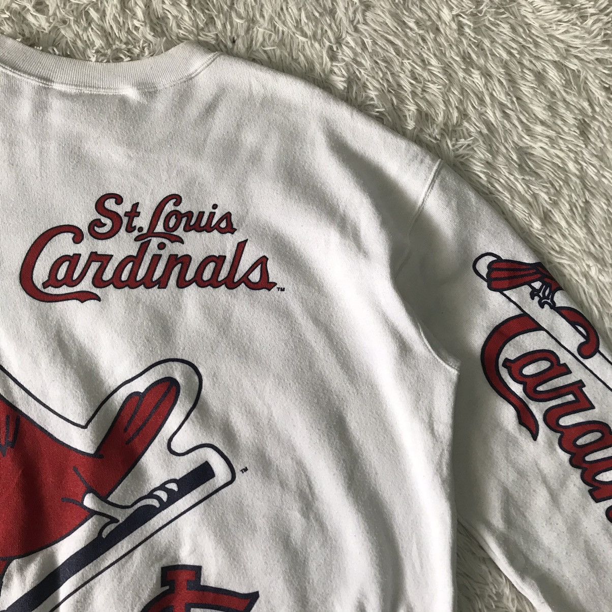 Majestic Vtg MLB Majestic Print St.Louis Cardinals Sweatshirt Size US XL / EU 56 / 4 - 16 Thumbnail