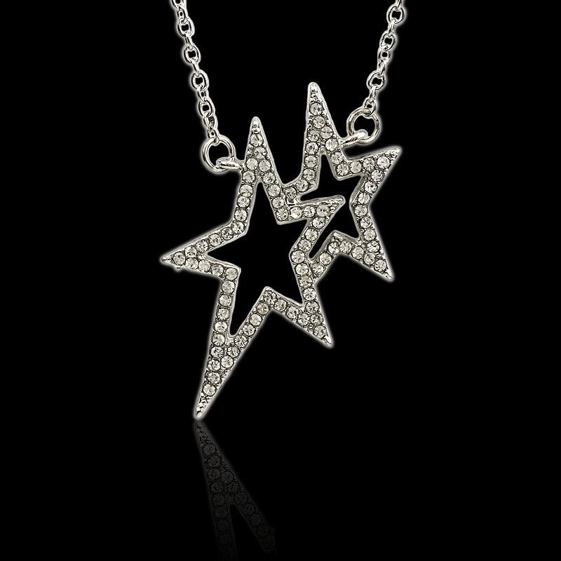 Jewelry Crystal Star Necklace Size ONE SIZE - 1 Thumbnail