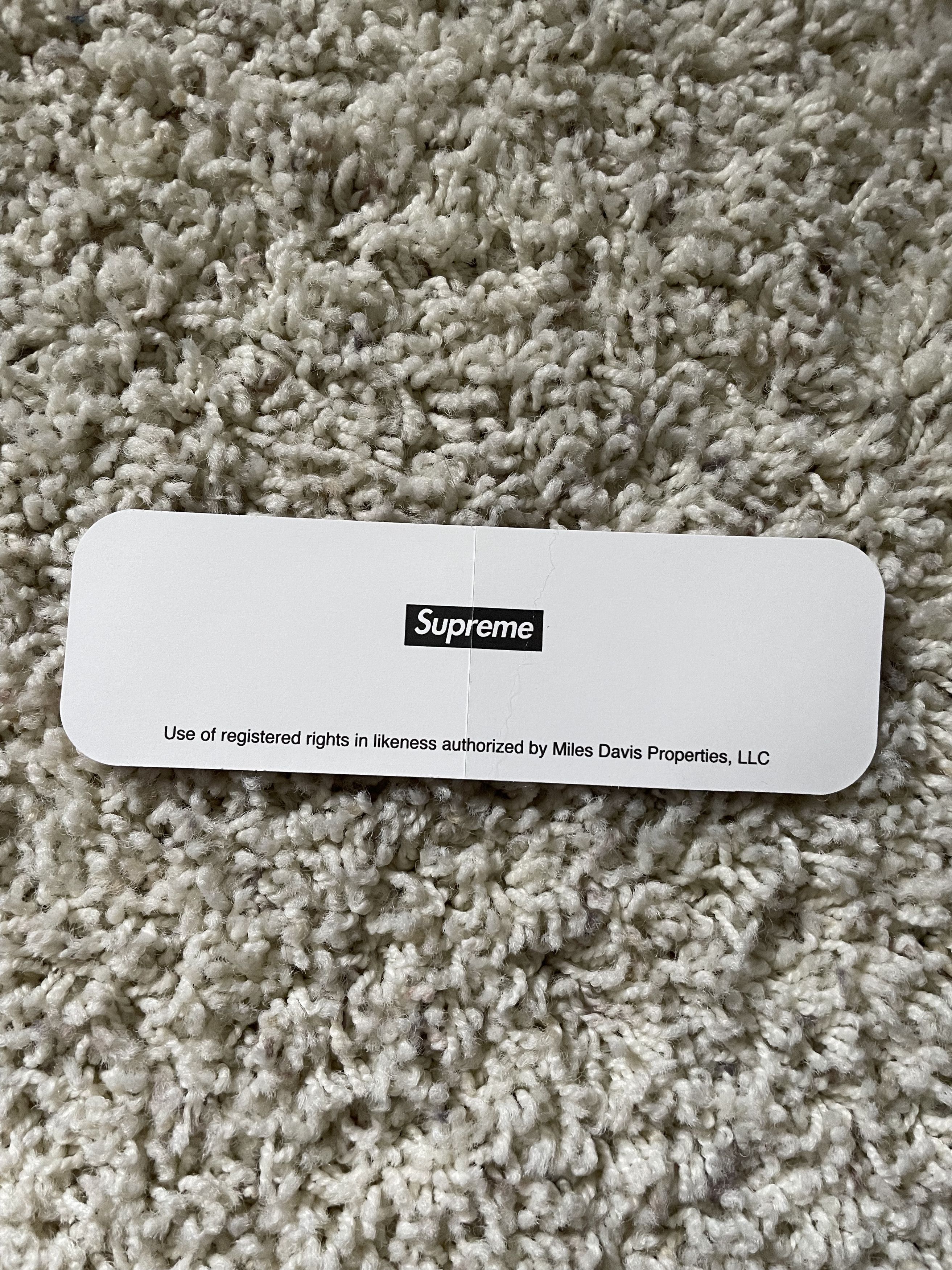 Supreme Miles Davis Sticker Size ONE SIZE - 2 Thumbnail