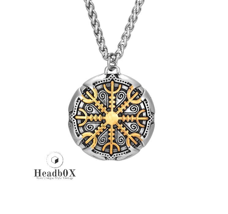 Jewelry Norse Compass Gold Necklace Size ONE SIZE - 2 Thumbnail