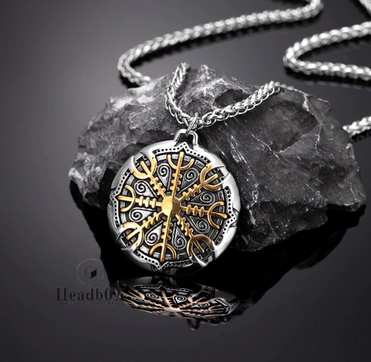 Jewelry Norse Compass Gold Necklace Size ONE SIZE - 1 Thumbnail