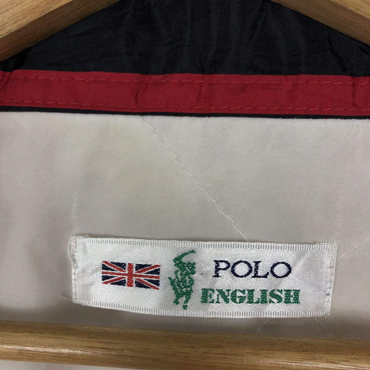 Japanese Brand VINTAGE BOMBER JACKET POLO ENGLISH BIG LOGO EMBROIDERED Size US L / EU 52-54 / 3 - 12 Thumbnail