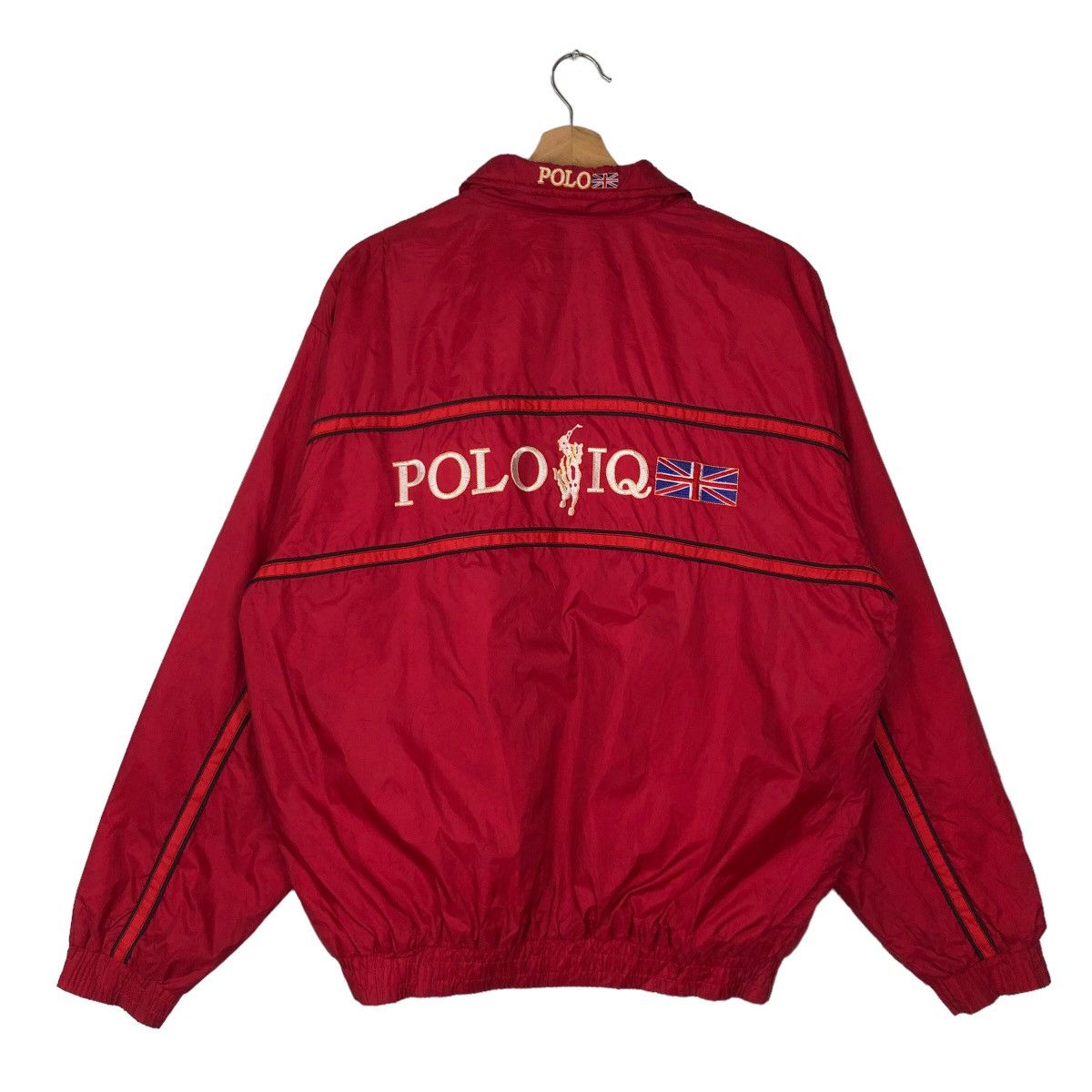 Japanese Brand VINTAGE BOMBER JACKET POLO ENGLISH BIG LOGO EMBROIDERED Size US L / EU 52-54 / 3 - 2 Thumbnail