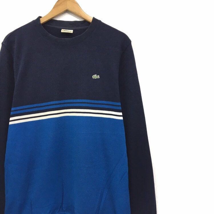 Lacoste × Vintage LACOSTE Multicolour Crewneck Sweatshirt Size US L / EU 52-54 / 3 - 5 Thumbnail