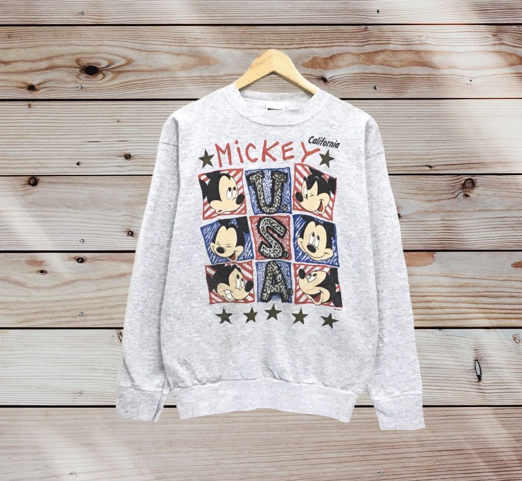 Cartoon Network × Disney × Tultex Vintage MICKEY MOUSE Crewneck Sweatshirt Size US M / EU 48-50 / 2 - 1 Thumbnail