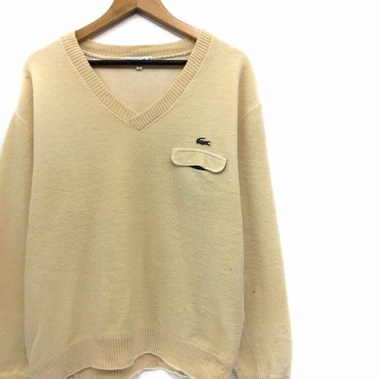 Other LACOSTE Fleece V Neck Sweatshirt Size US M / EU 48-50 / 2 - 6 Thumbnail