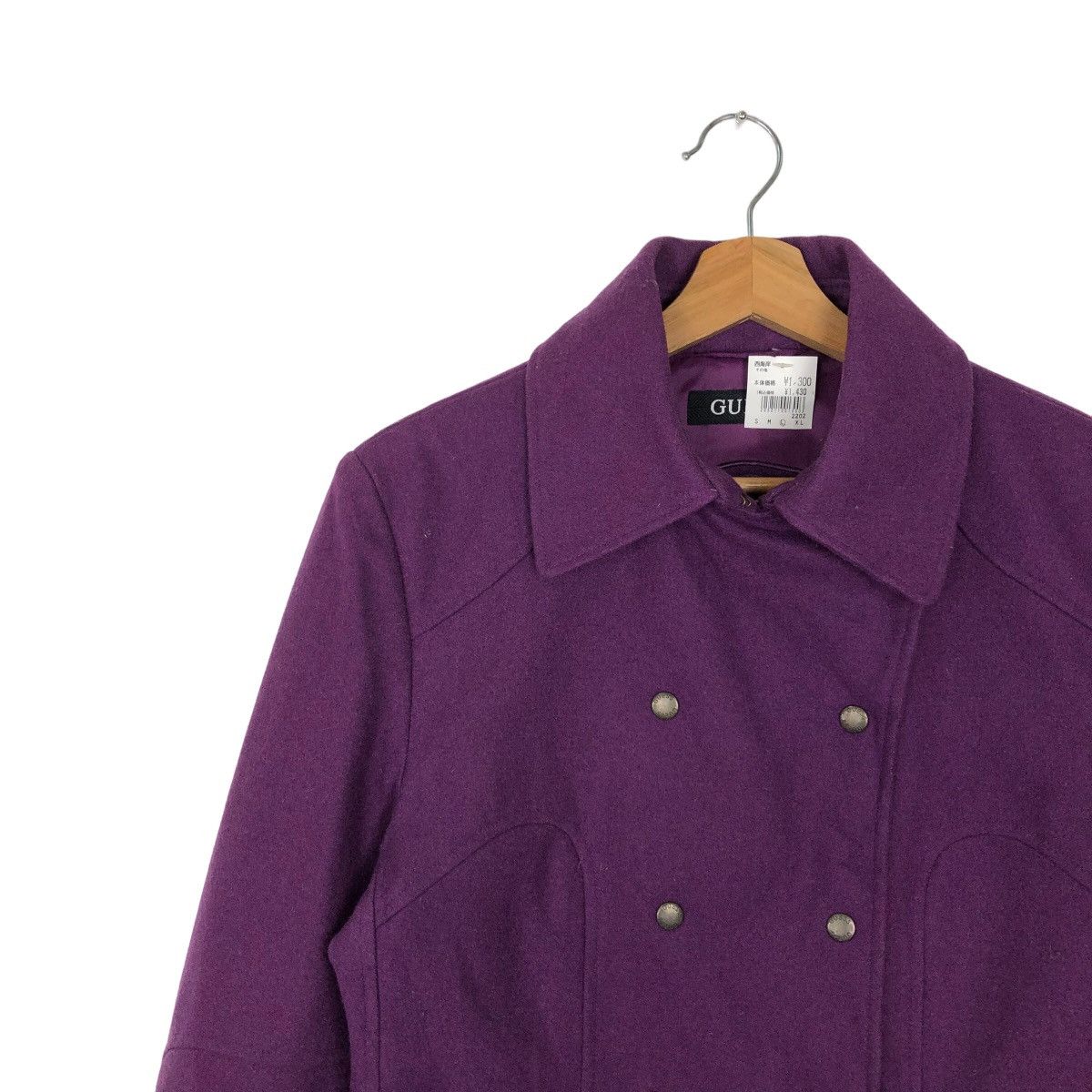 Guess VINTAGE DUFFLE WOOL JACKET DOUBLE BREAST GUESS Size US M / EU 48-50 / 2 - 6 Thumbnail