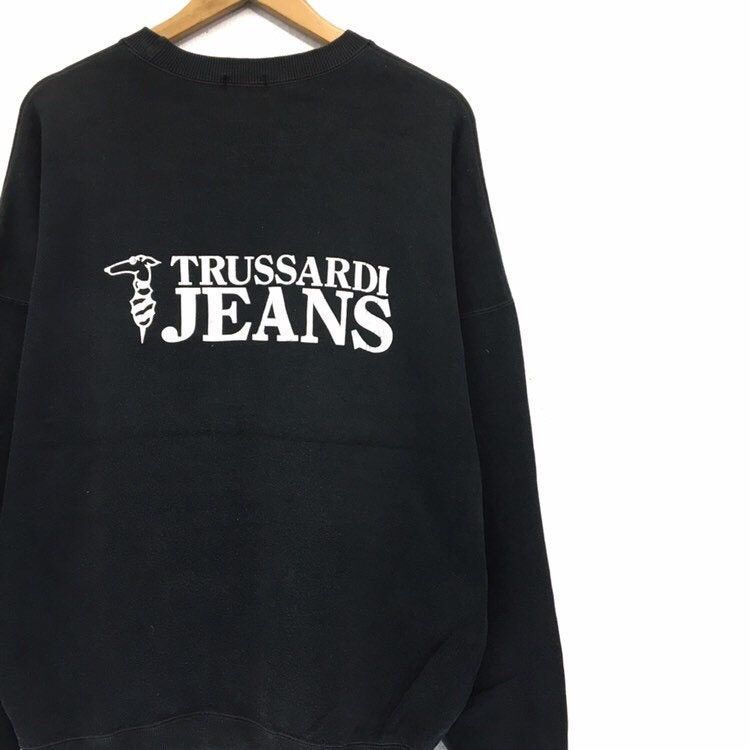Trussardi TRUSSARDI Jeans Crewneck Sweatshirt Size US L / EU 52-54 / 3 - 6 Thumbnail