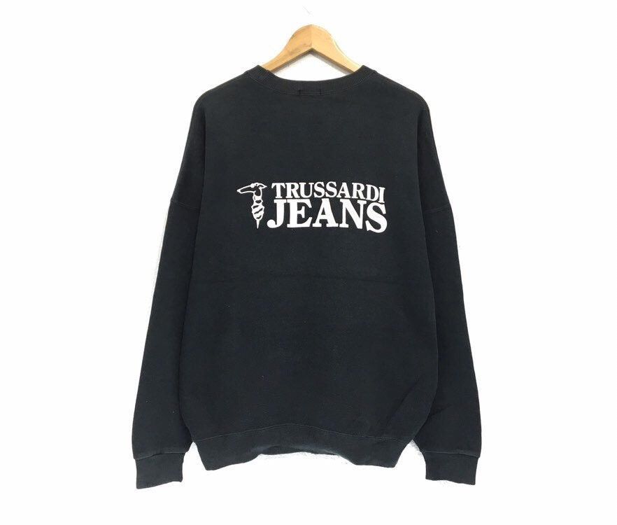 Trussardi TRUSSARDI Jeans Crewneck Sweatshirt Size US L / EU 52-54 / 3 - 1 Thumbnail