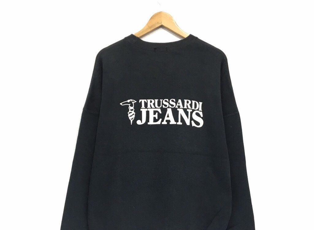 Trussardi TRUSSARDI Jeans Crewneck Sweatshirt Size US L / EU 52-54 / 3 - 3 Thumbnail