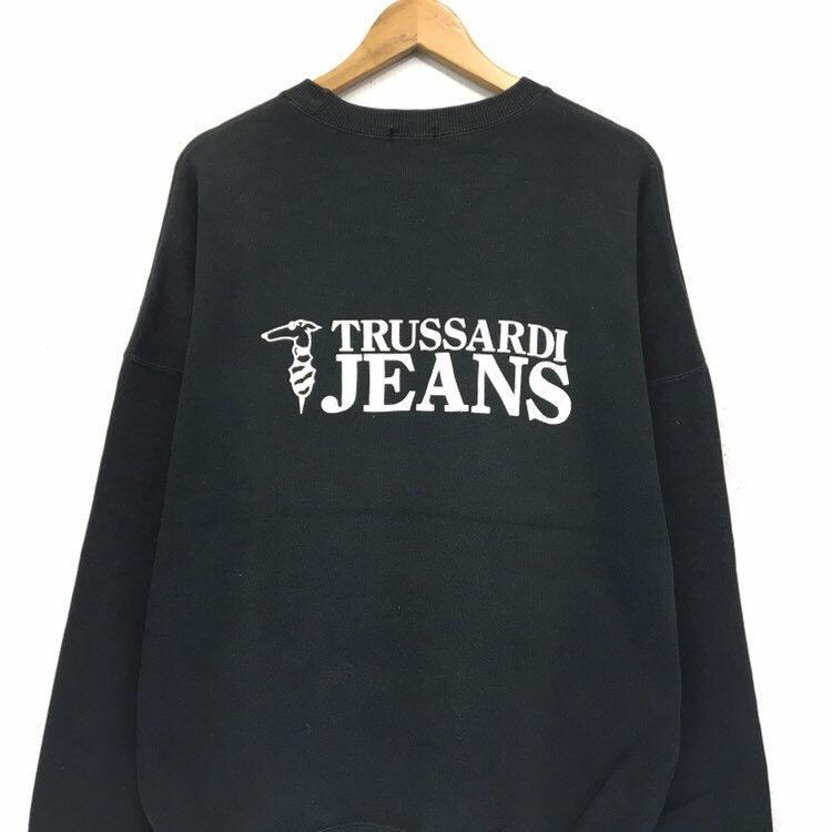 Trussardi TRUSSARDI Jeans Crewneck Sweatshirt Size US L / EU 52-54 / 3 - 4 Thumbnail
