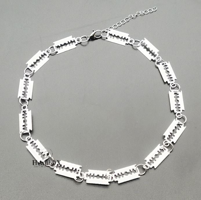 Jewelry Barbed Blade Chain Necklace Size ONE SIZE - 4 Thumbnail