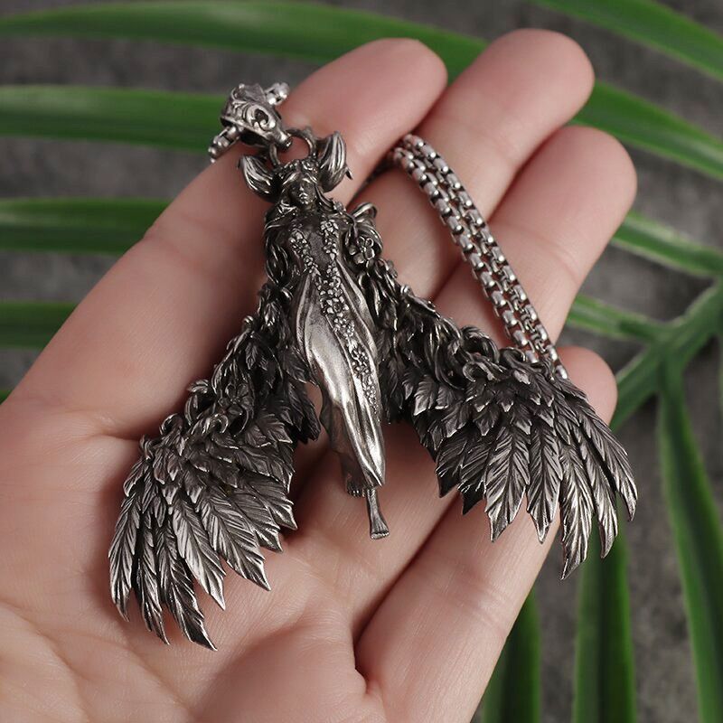 Jewelry Evil Witch Devil Pendant Necklace Size ONE SIZE - 1 Thumbnail