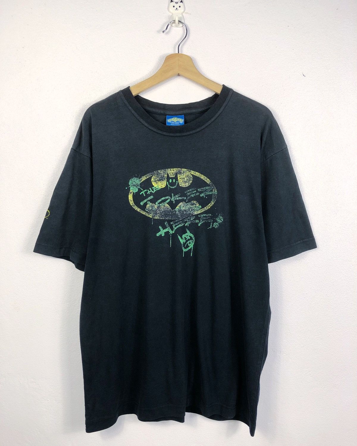 image of Vintage Batman The Joker Tee in Black, Men's (Size XL)