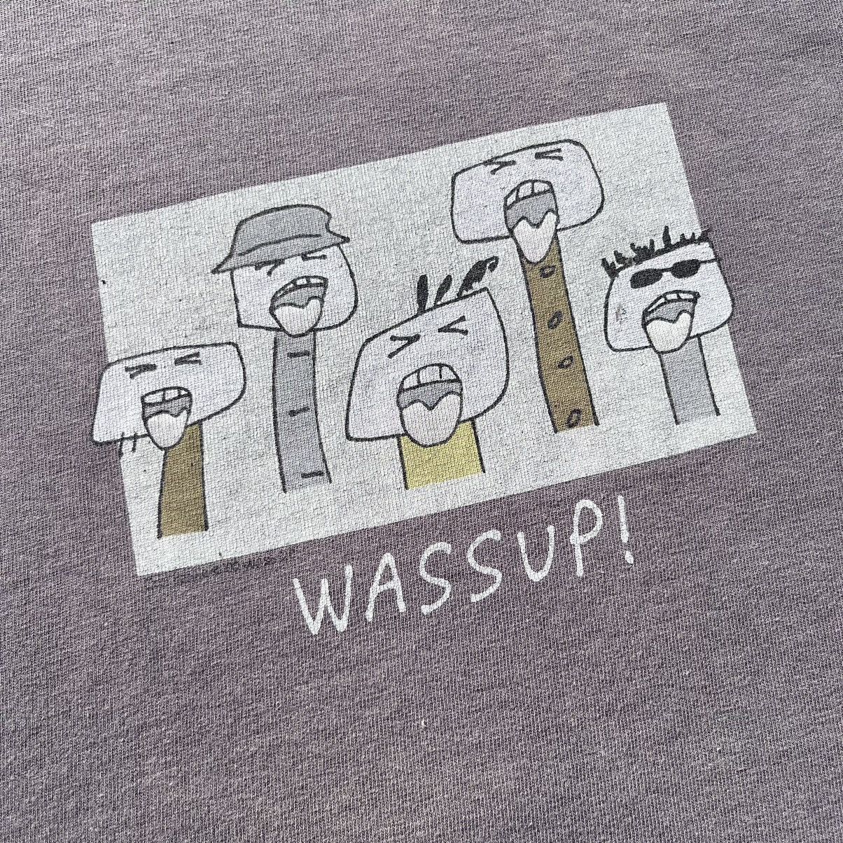 Band Tees × Vintage VINTAGE Y2K COOL PEOPLE “WASSUP!” T-SHIRT Size US XL / EU 56 / 4 - 3 Thumbnail