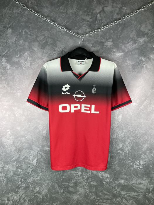 AC MILAN 1995 1996 HOME FOOTBALL SHIRT SOCCER JERSEY LOTTO VINTAGE