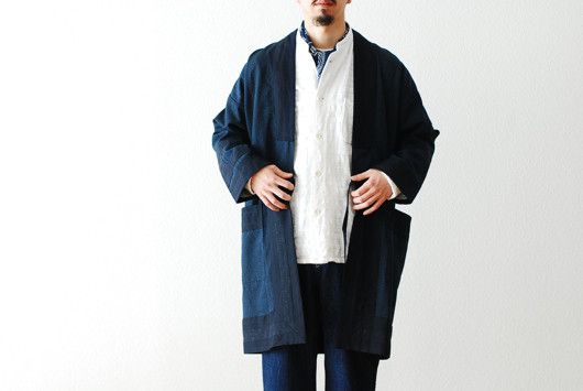 VISVIM RUUNPE COAT PINSTRIPE