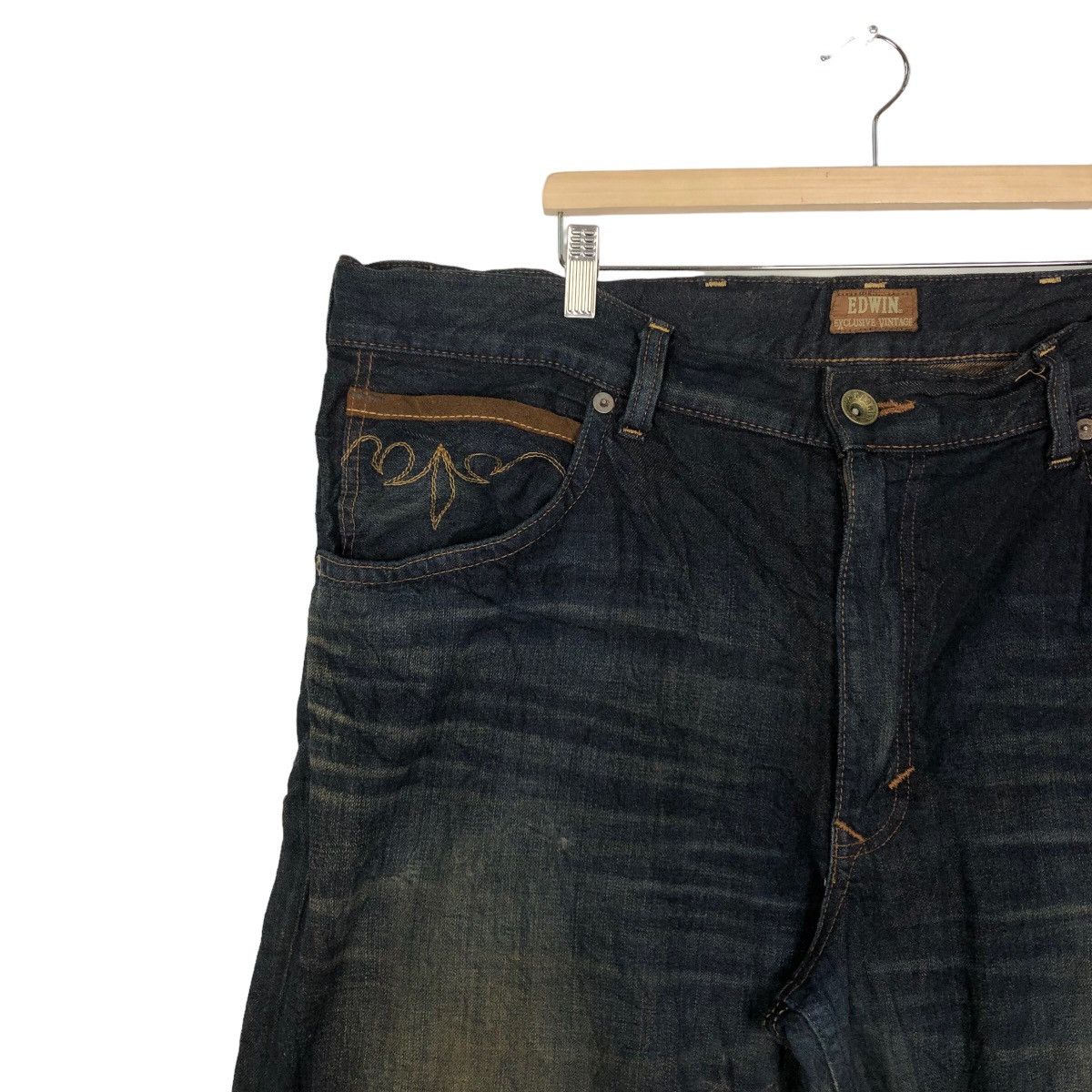 Japanese Brand VINTAGE EDWIN JEANS DENIM PATCHWORK JEANS Size US 42 / EU 58 - 1 Thumbnail