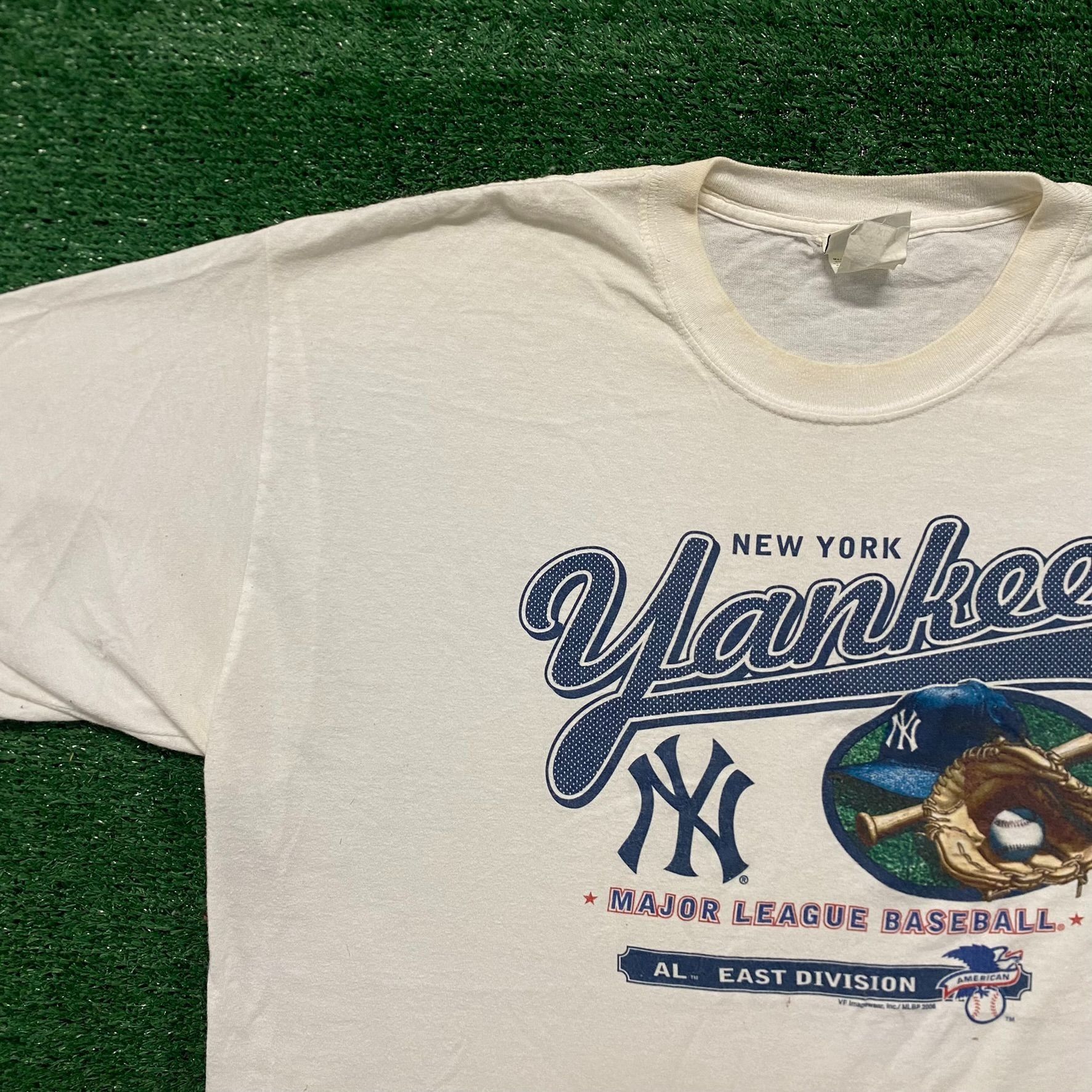 New York Yankees Crazy Vintage 90s Baggy New York Yankees Baseball T-Shirt Size US XL / EU 56 / 4 - 2 Thumbnail