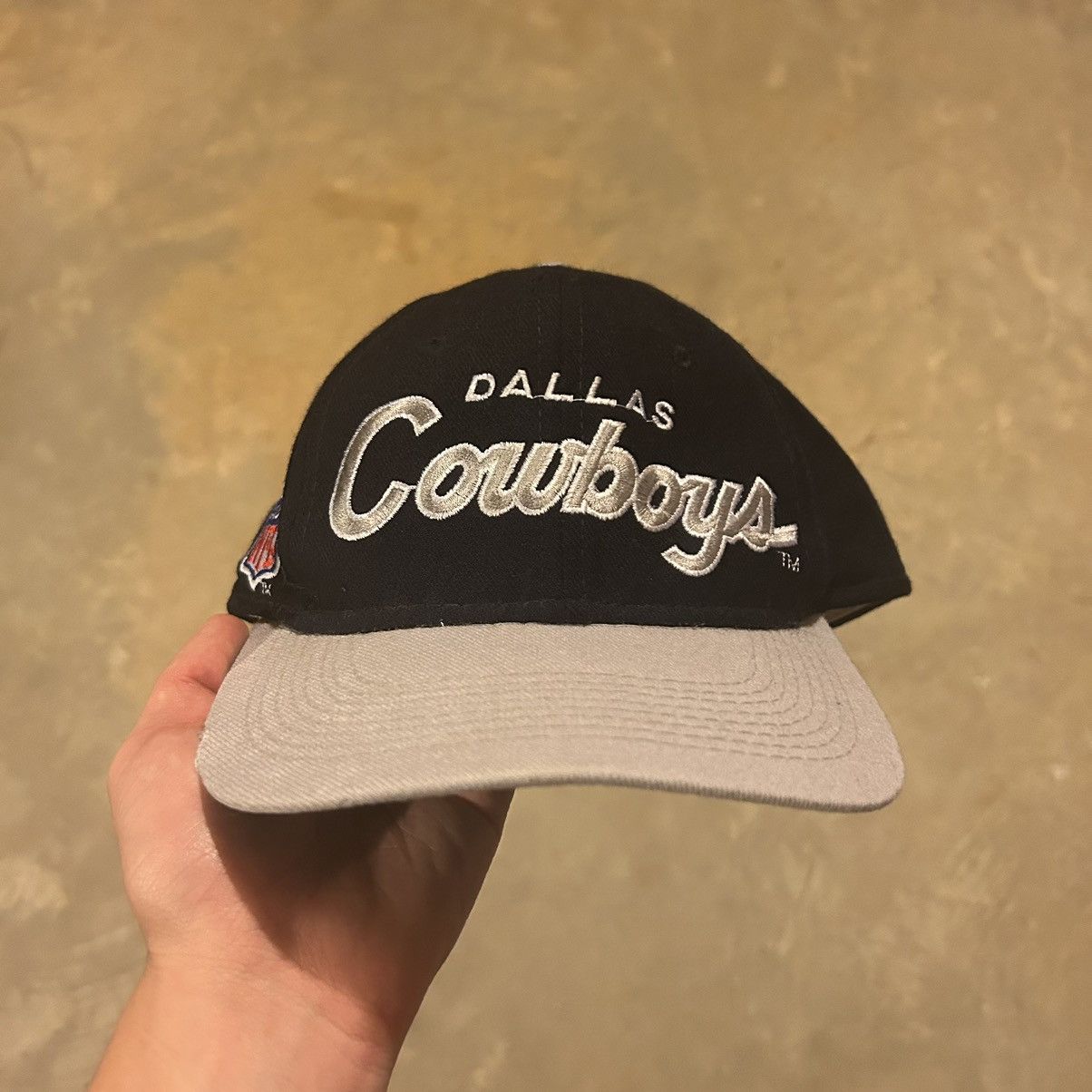 Dallas Cowboys Twins Script Vintage Snapback Hat Cap Vintage 90s