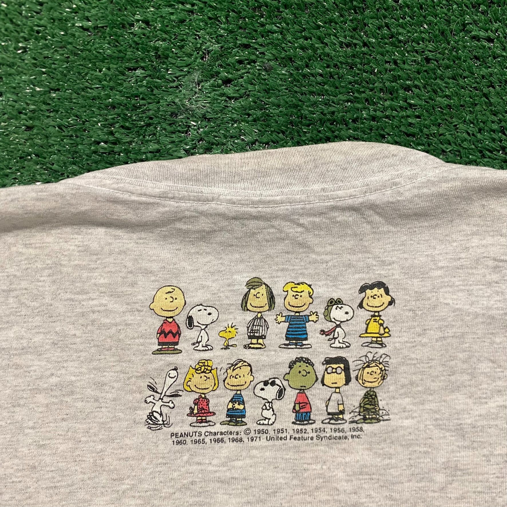 Peanuts Rare Vintage 90s Peanuts Snoopy Single Stitch Comic T-Shirt Size US XL / EU 56 / 4 - 6 Thumbnail