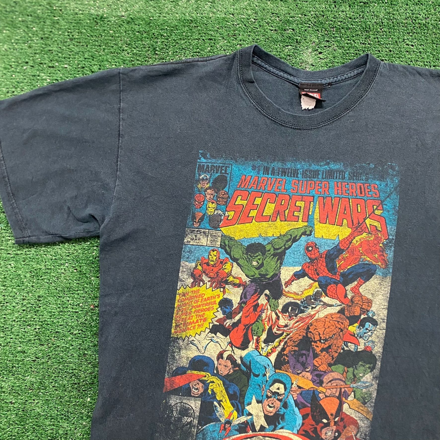 Marvel Comics Vintage Y2K Sun Faded Marvel Secret Wars Comic Movie T-Shirt Size US M / EU 48-50 / 2 - 2 Thumbnail