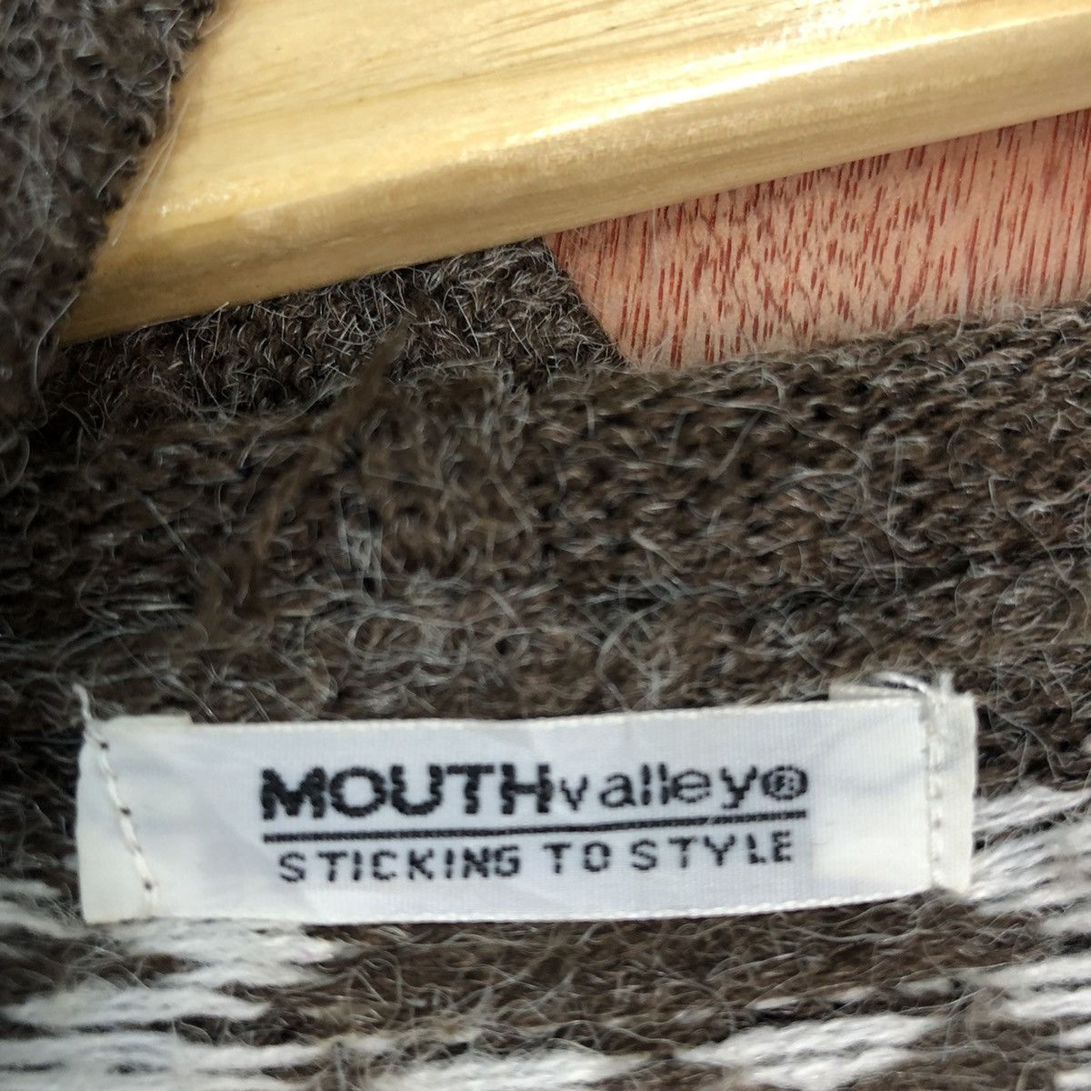 Homespun Knitwear × Japanese Brand Mouth Valley skull mohair Brown Long Knitwear #c581 Size M / US 6-8 / IT 42-44 - 9 Thumbnail
