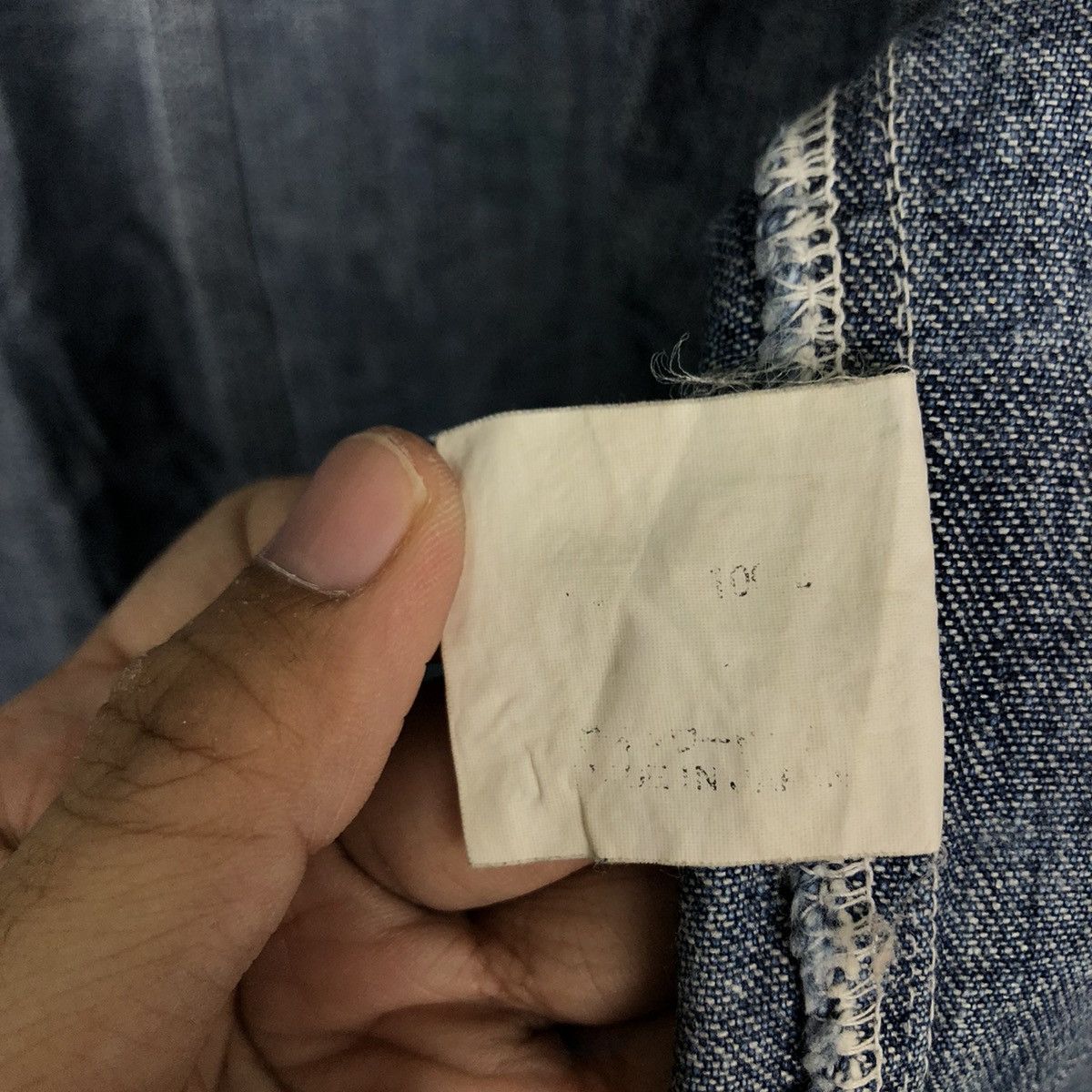 Japanese Brand VINTAGE DENIM CHORE WORK JACKET RUFFHEWN INSPIRE RAFF SIMONS Size US S / EU 44-46 / 1 - 15 Thumbnail