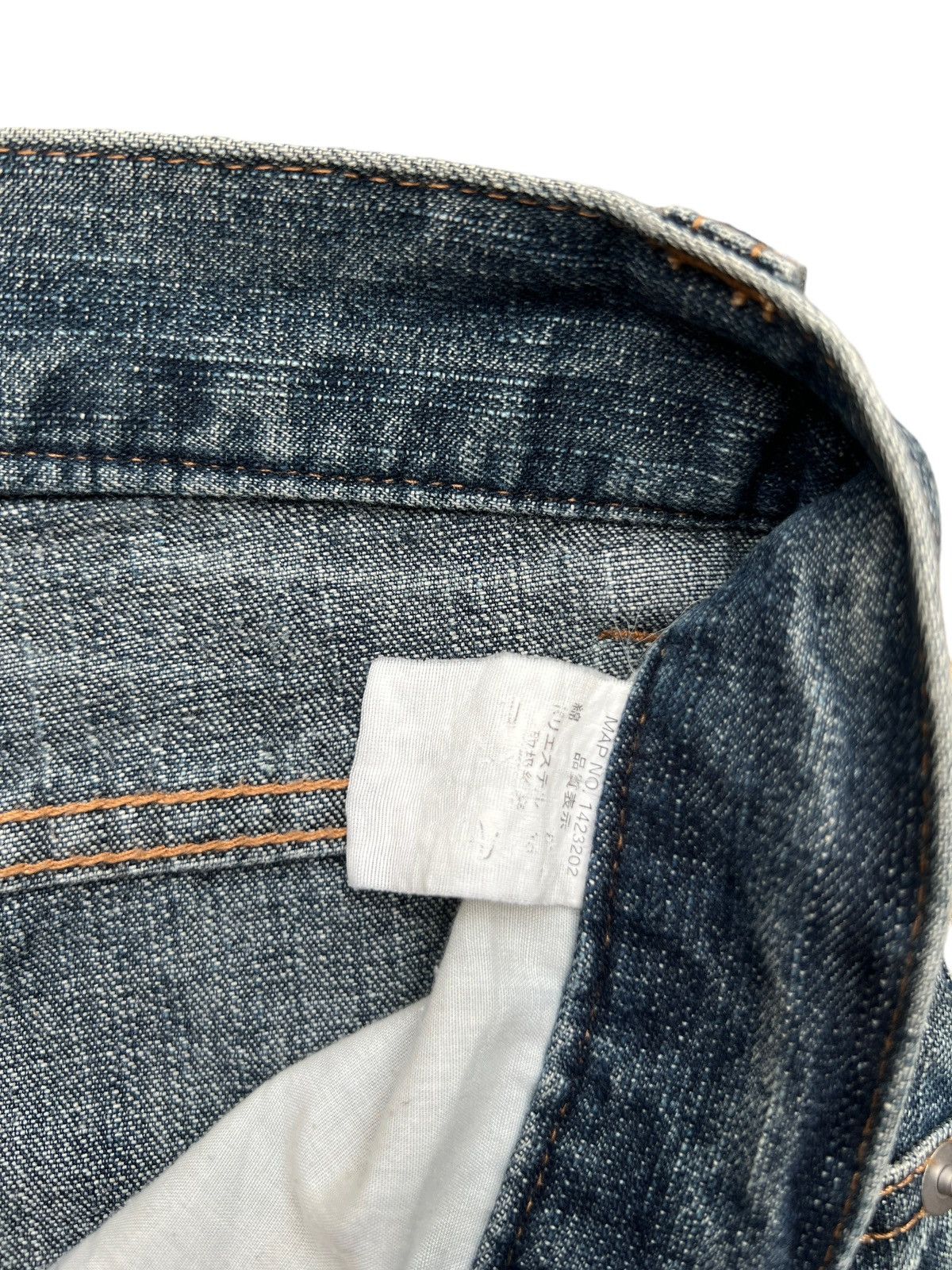 Japanese Brand 1 Homme Japan Distressed Gothic Flare Denim Jeans 32x32.5 Size US 30 / EU 46 - 19 Thumbnail