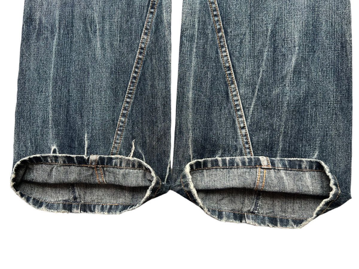 Japanese Brand 1 Homme Japan Distressed Gothic Flare Denim Jeans 32x32.5 Size US 30 / EU 46 - 11 Thumbnail