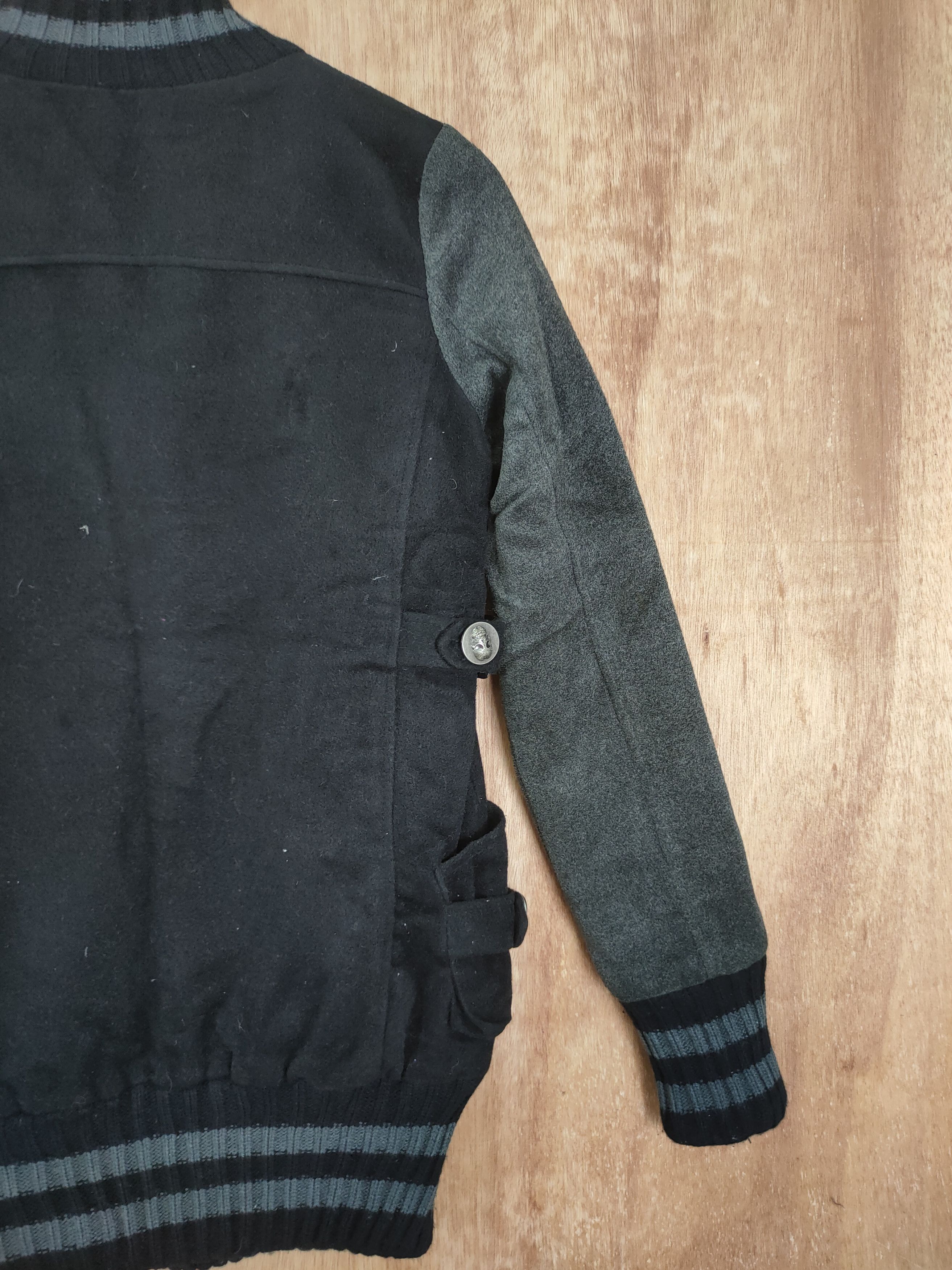 Japanese Brand UDA varsity skull black sweater vintage #4211 Size S / US 4 / IT 40 - 9 Thumbnail