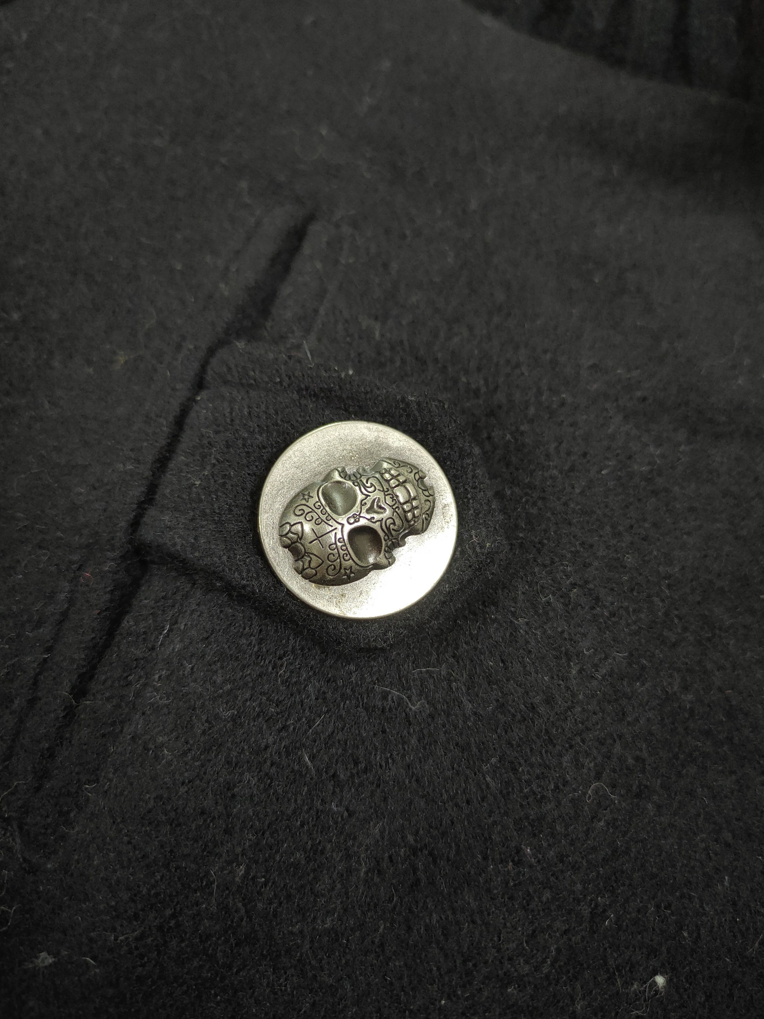 Japanese Brand UDA varsity skull black sweater vintage #4211 Size S / US 4 / IT 40 - 4 Thumbnail