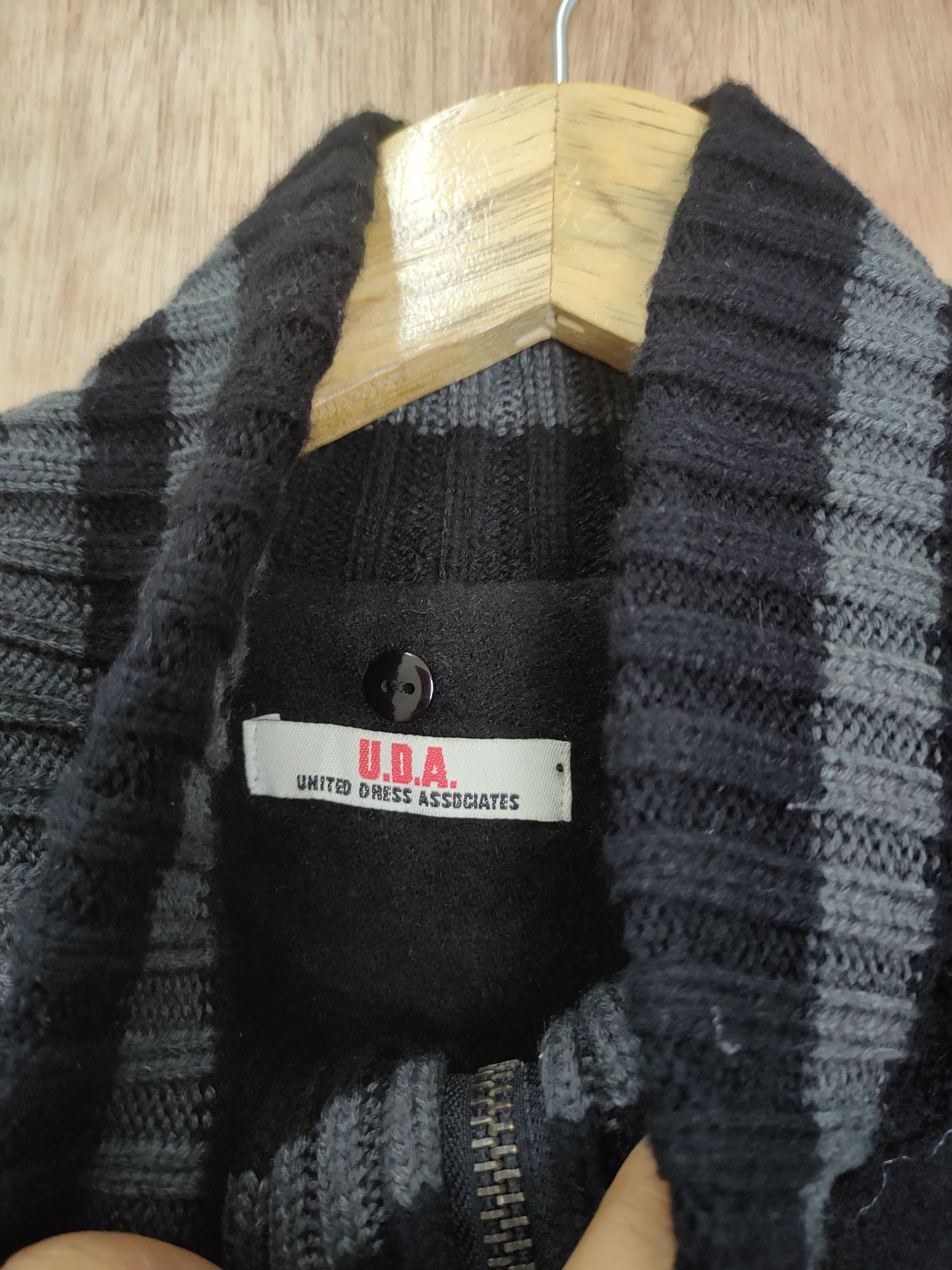 Japanese Brand UDA varsity skull black sweater vintage #4211 Size S / US 4 / IT 40 - 6 Thumbnail