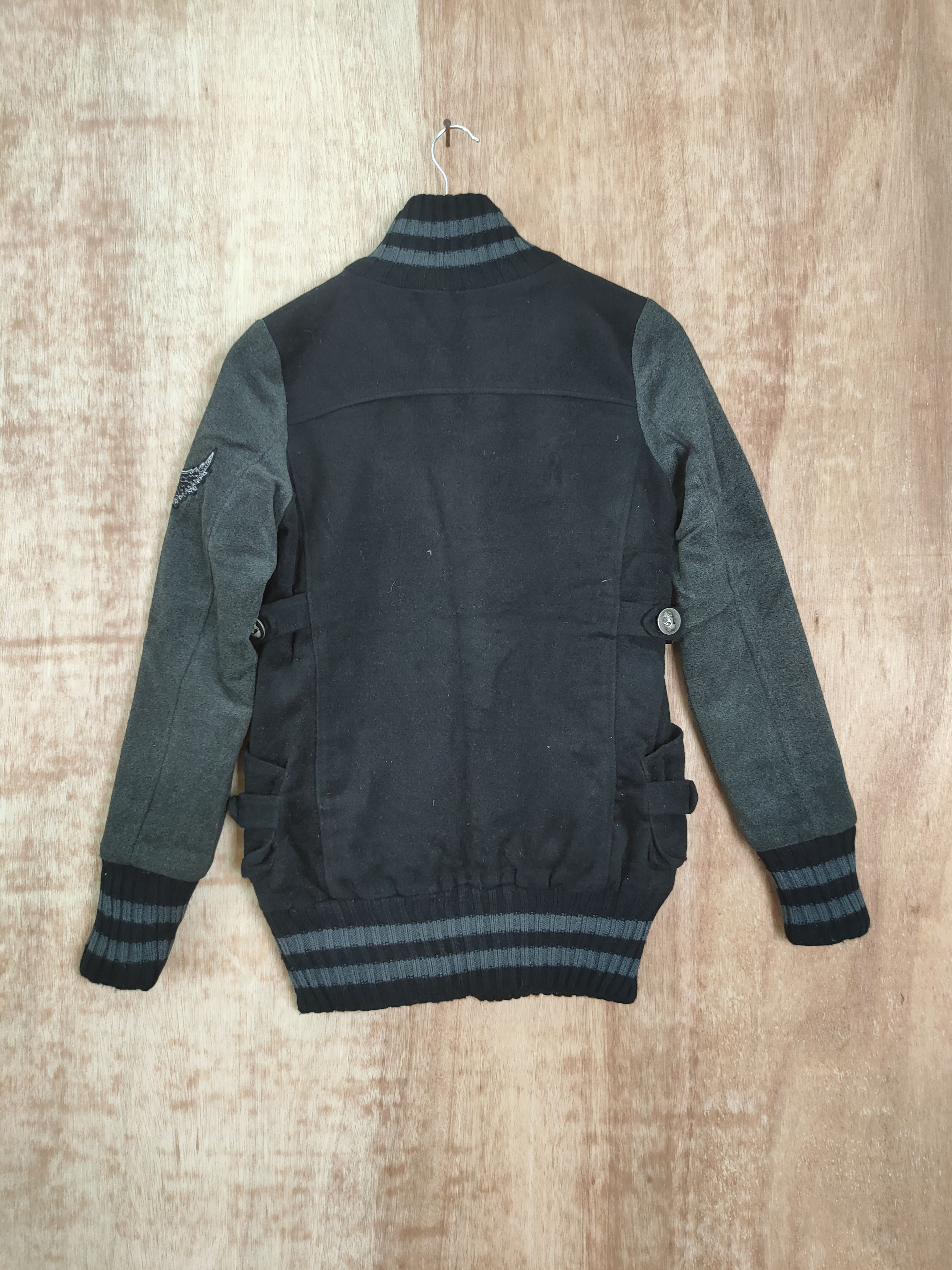 Japanese Brand UDA varsity skull black sweater vintage #4211 Size S / US 4 / IT 40 - 7 Thumbnail