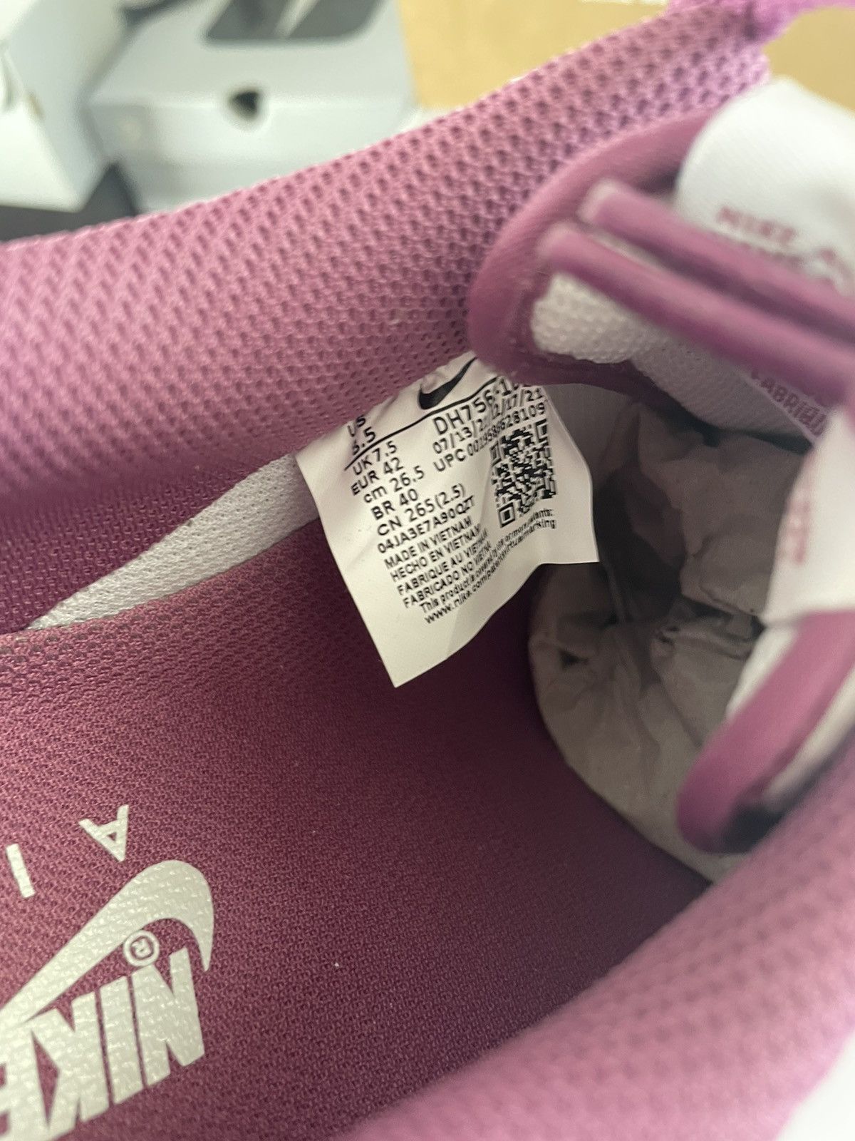 Nike Nike Air Force 1 ‘07 Light Bordeaux 2022 Size US 8.5 / EU 41-42 - 8 Thumbnail