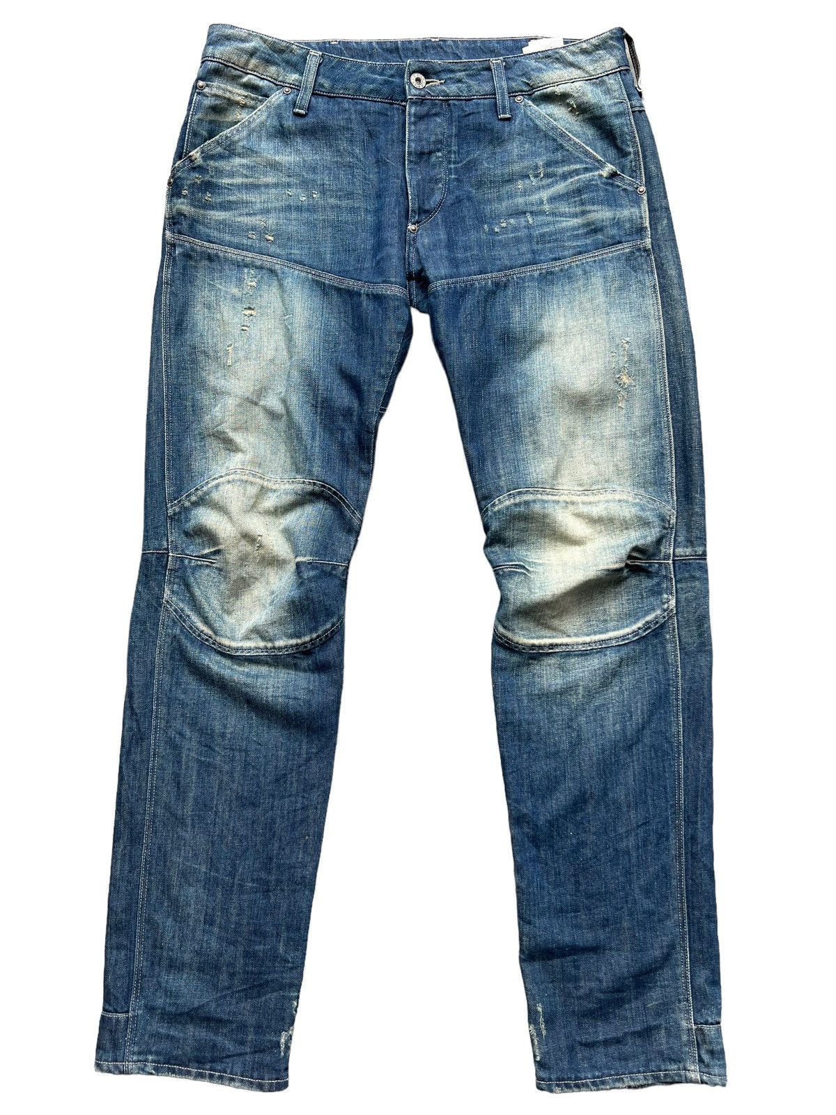 G-Star G-Star Raw Denim Jeans G star Distressed Denim Jeans 33x32 Size US 33 - 2 Thumbnail