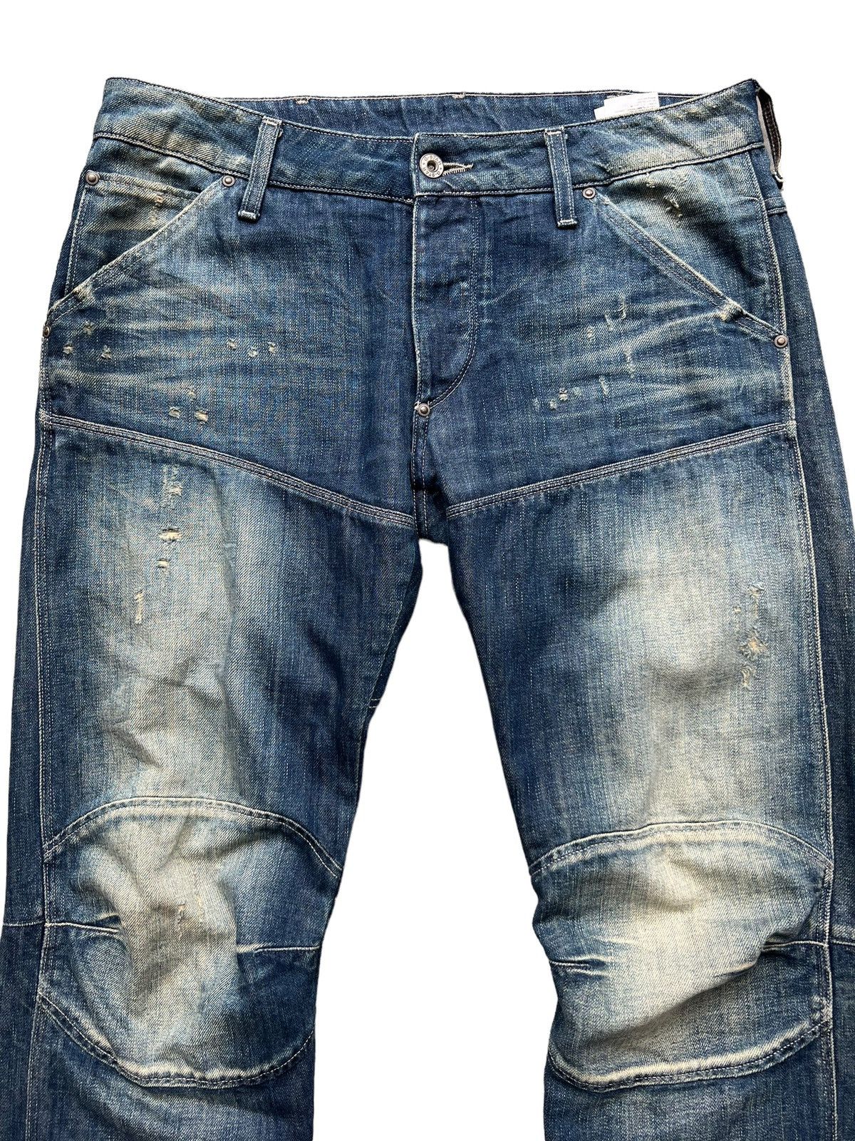 G-Star G-Star Raw Denim Jeans G star Distressed Denim Jeans 33x32 Size US 33 - 4 Thumbnail