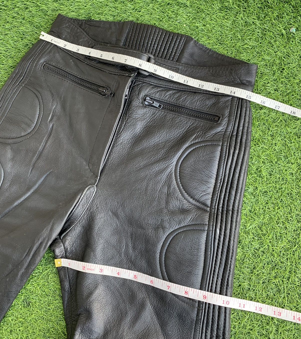Genuine Leather Vintage Retro Japanese Brand Biker Leather Pants Size US 30 / EU 46 - 17 Thumbnail