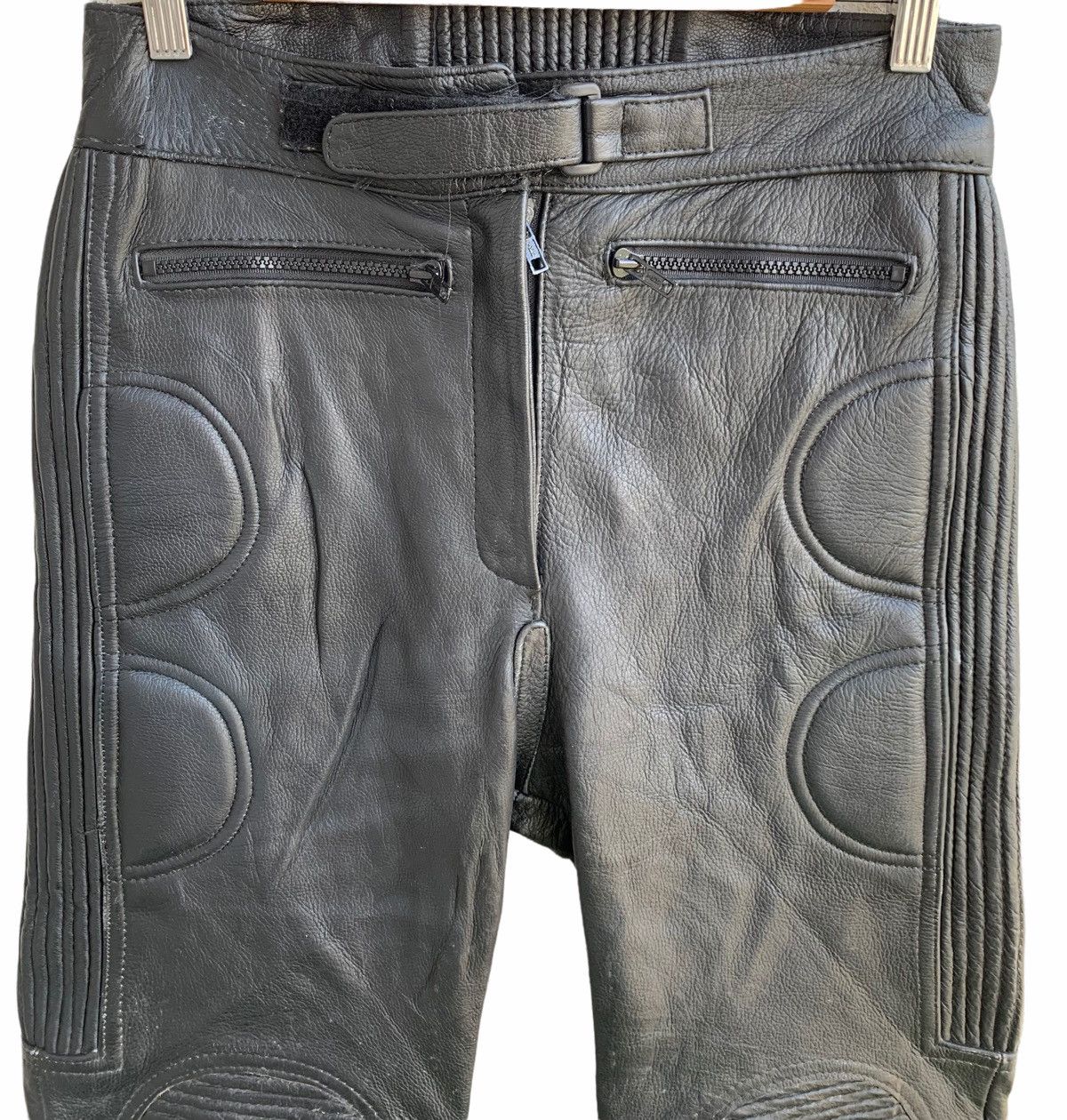 Genuine Leather Vintage Retro Japanese Brand Biker Leather Pants Size US 30 / EU 46 - 8 Thumbnail