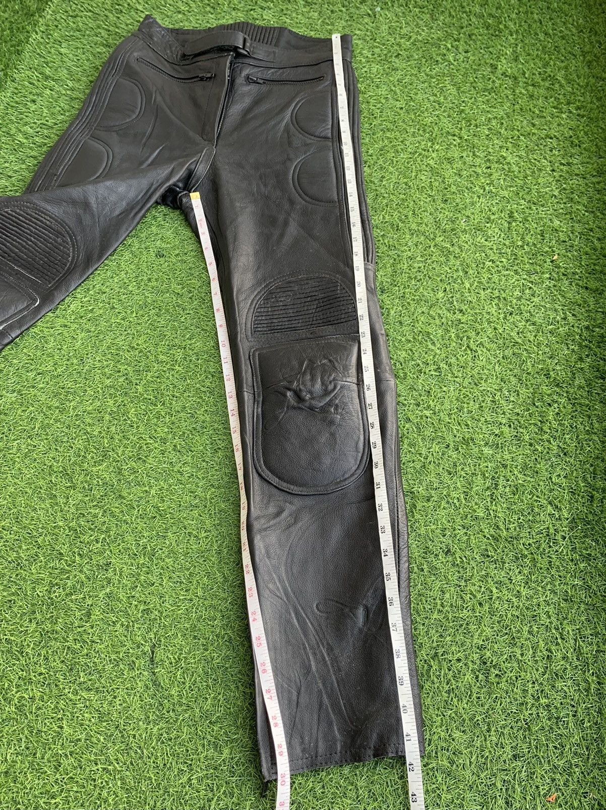 Genuine Leather Vintage Retro Japanese Brand Biker Leather Pants Size US 30 / EU 46 - 20 Thumbnail