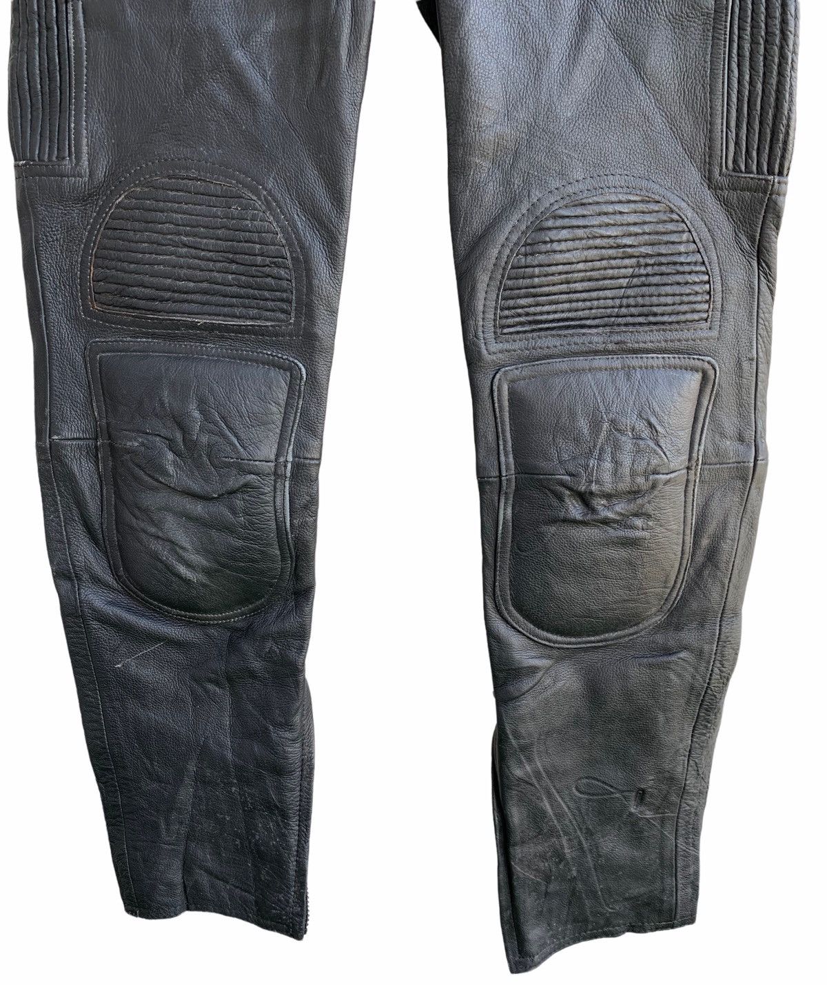 Genuine Leather Vintage Retro Japanese Brand Biker Leather Pants Size US 30 / EU 46 - 6 Thumbnail