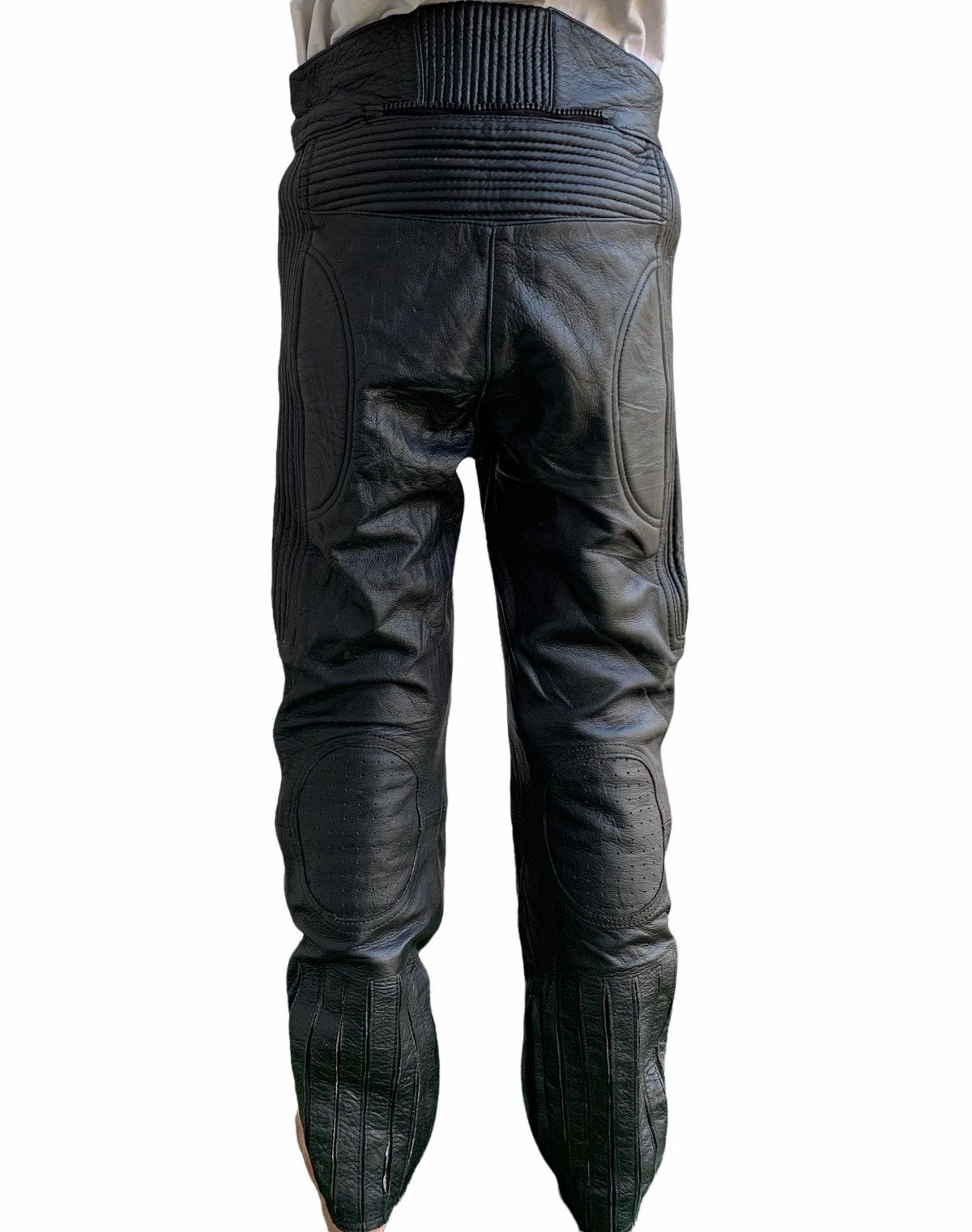 Genuine Leather Vintage Retro Japanese Brand Biker Leather Pants Size US 30 / EU 46 - 4 Thumbnail